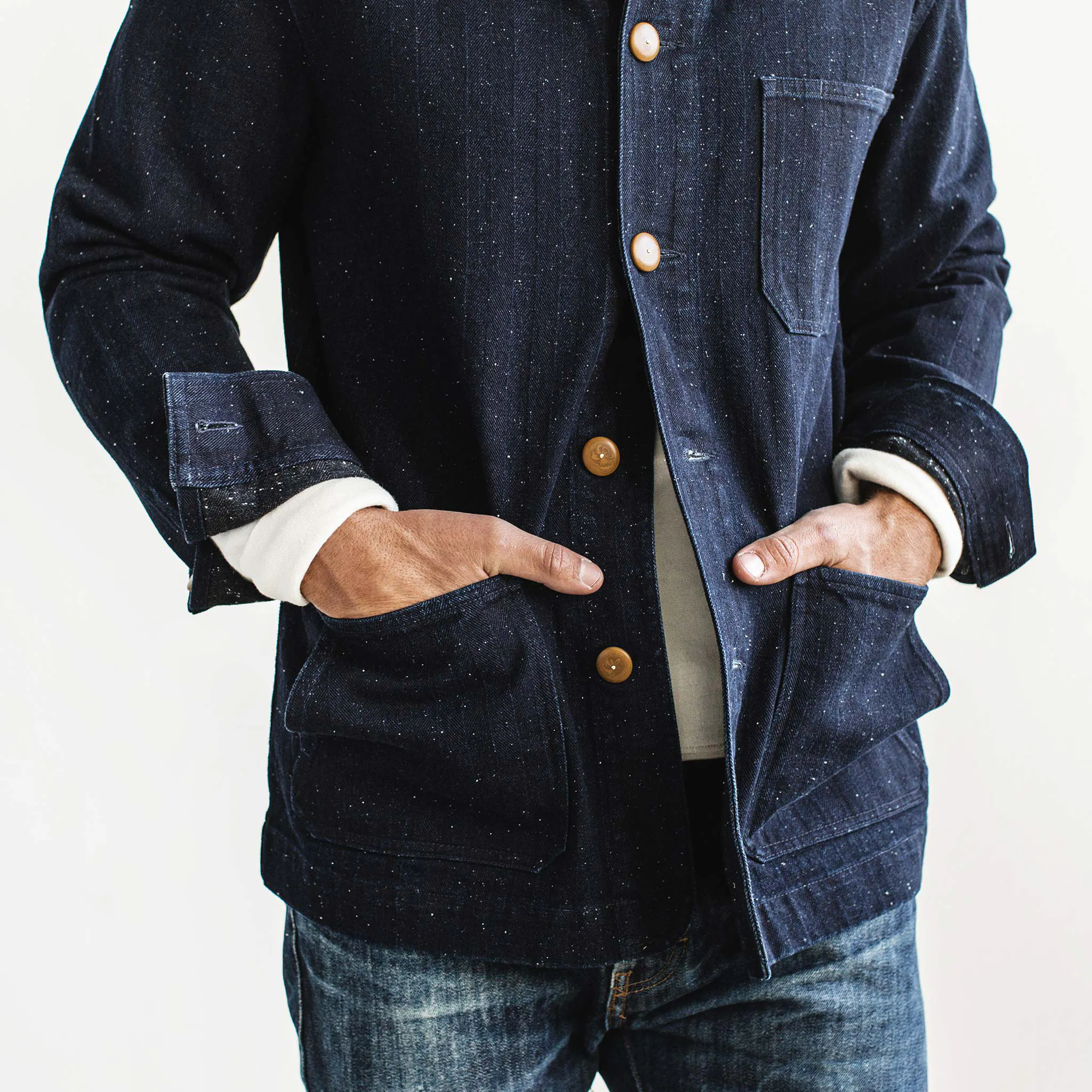 Taylor Stitch The Ojai Jacket - Indigo Herringbone | Chore Coats