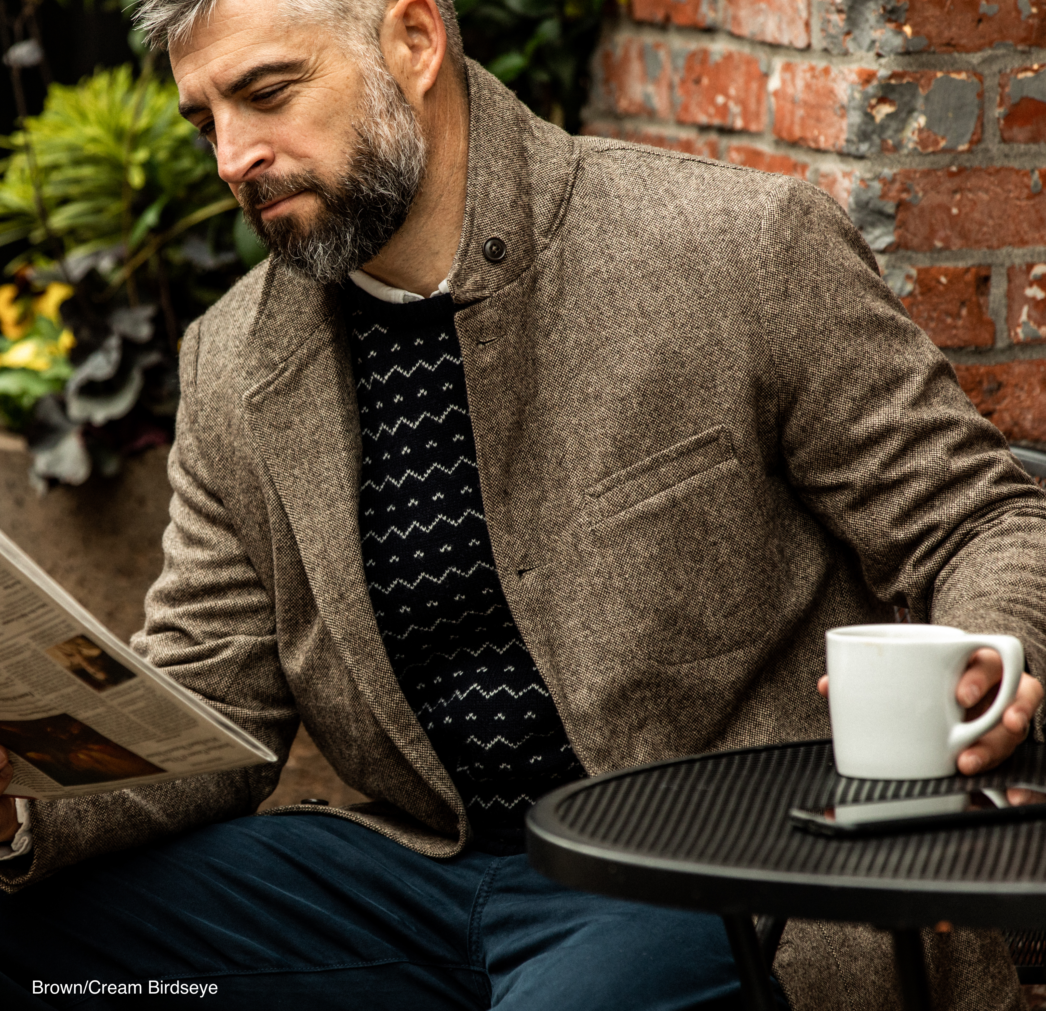 relwen moleskin trap blazer