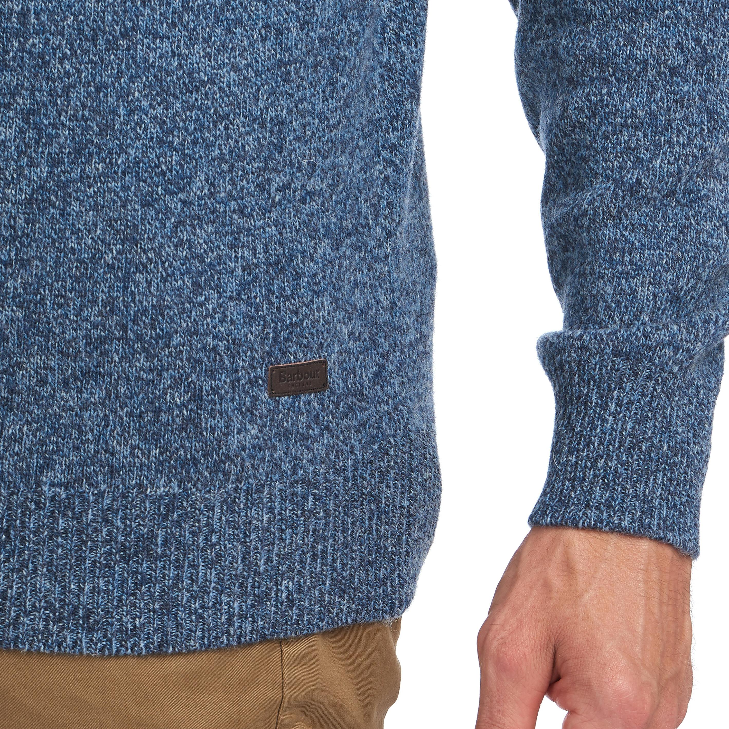 Barbour Barbour Patch Half Zip - Inky Blue | Quarter-Zip Sweaters ...