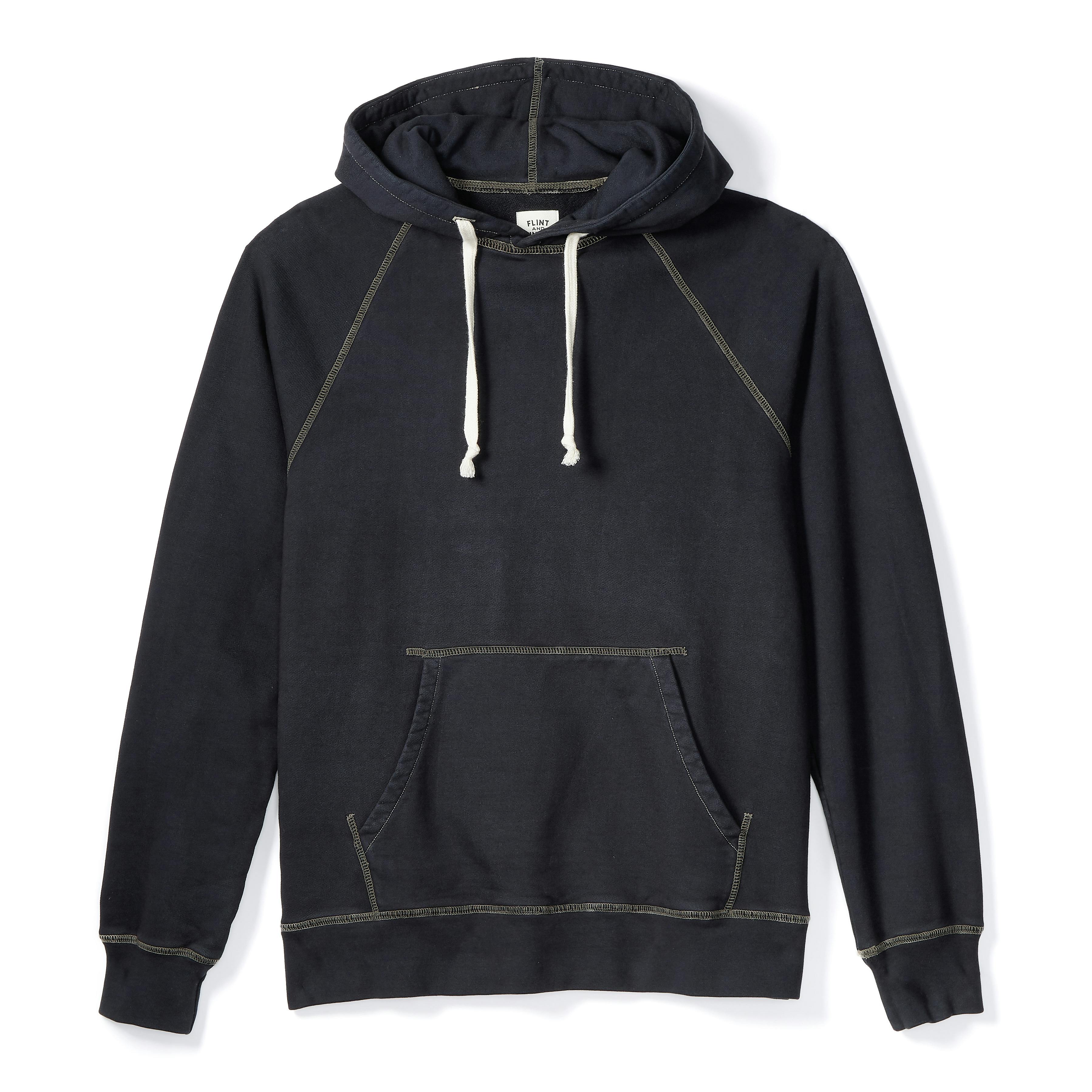 Flint and Tinder 10-Year French Terry Pullover - Washed Black, Pullover  Hoodies
