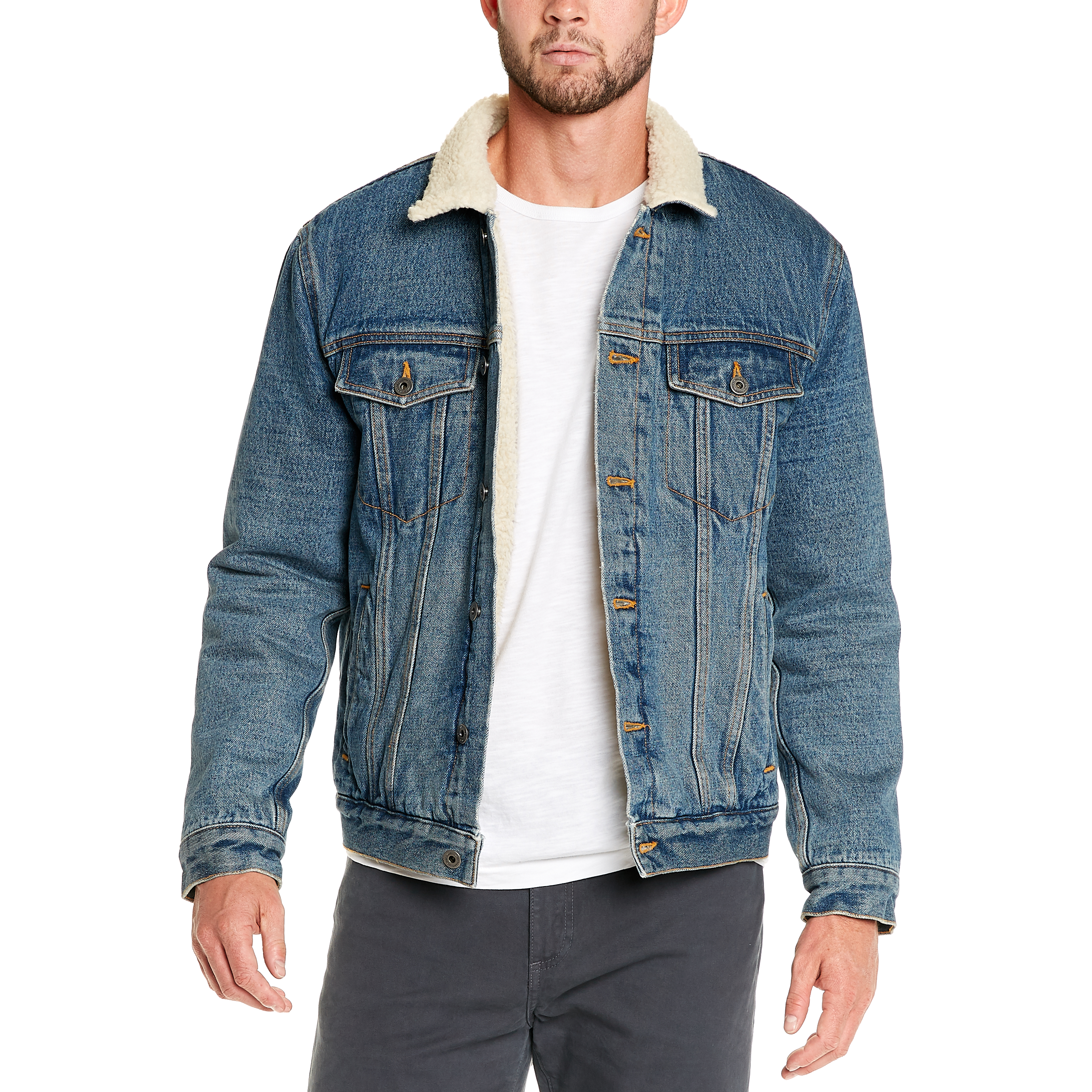 type 3 fleece lined trucker jacket