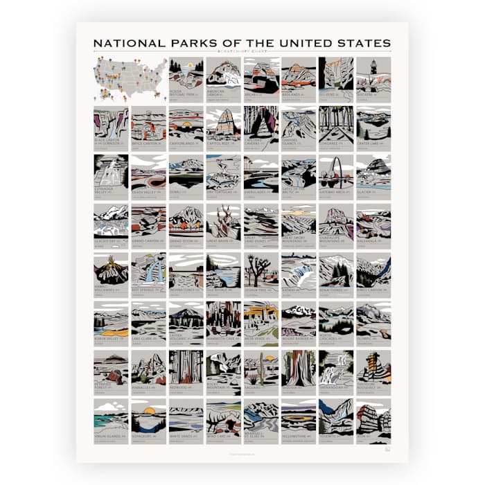 Image of National Parks Scratch Off
