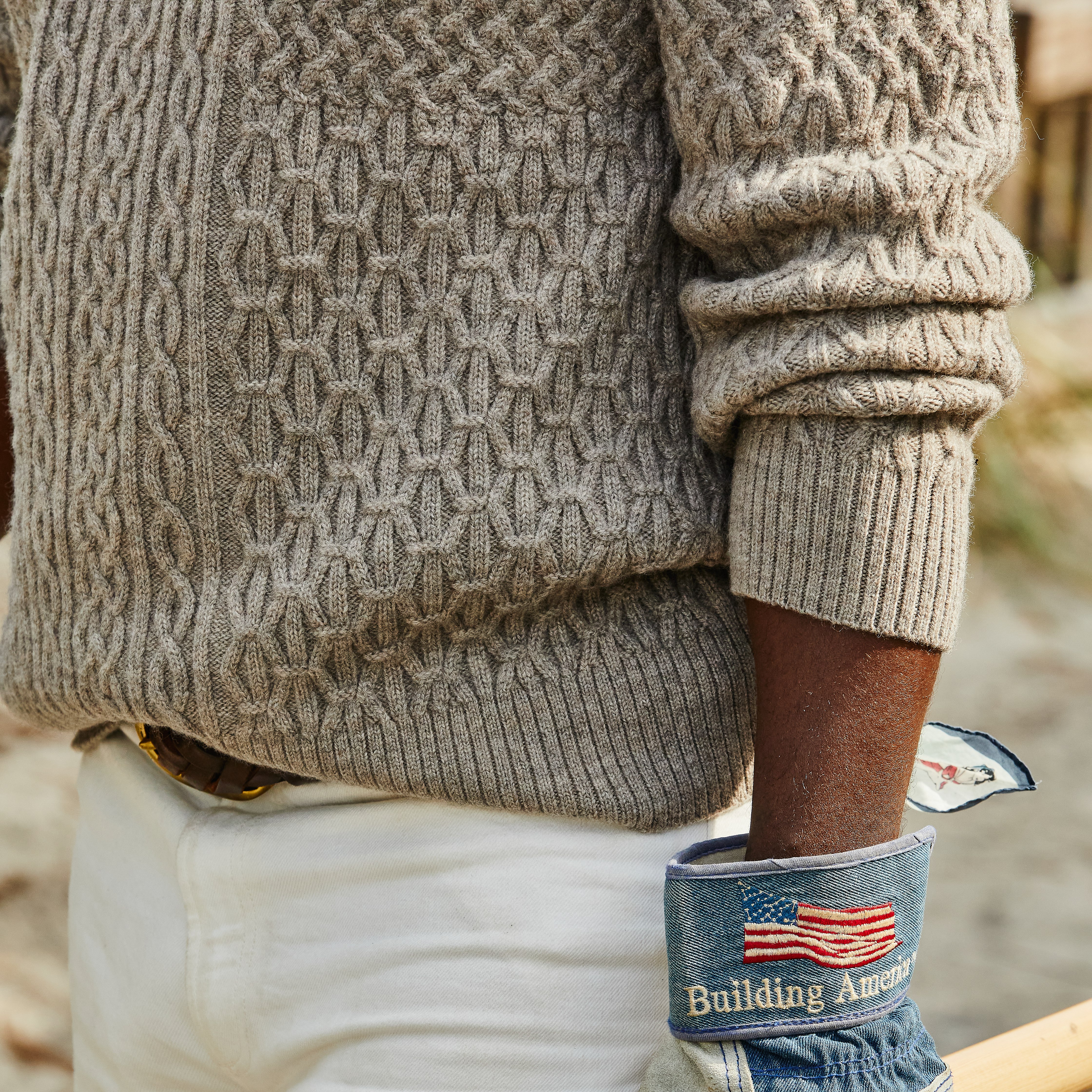 Cable Knit Wool Sweater