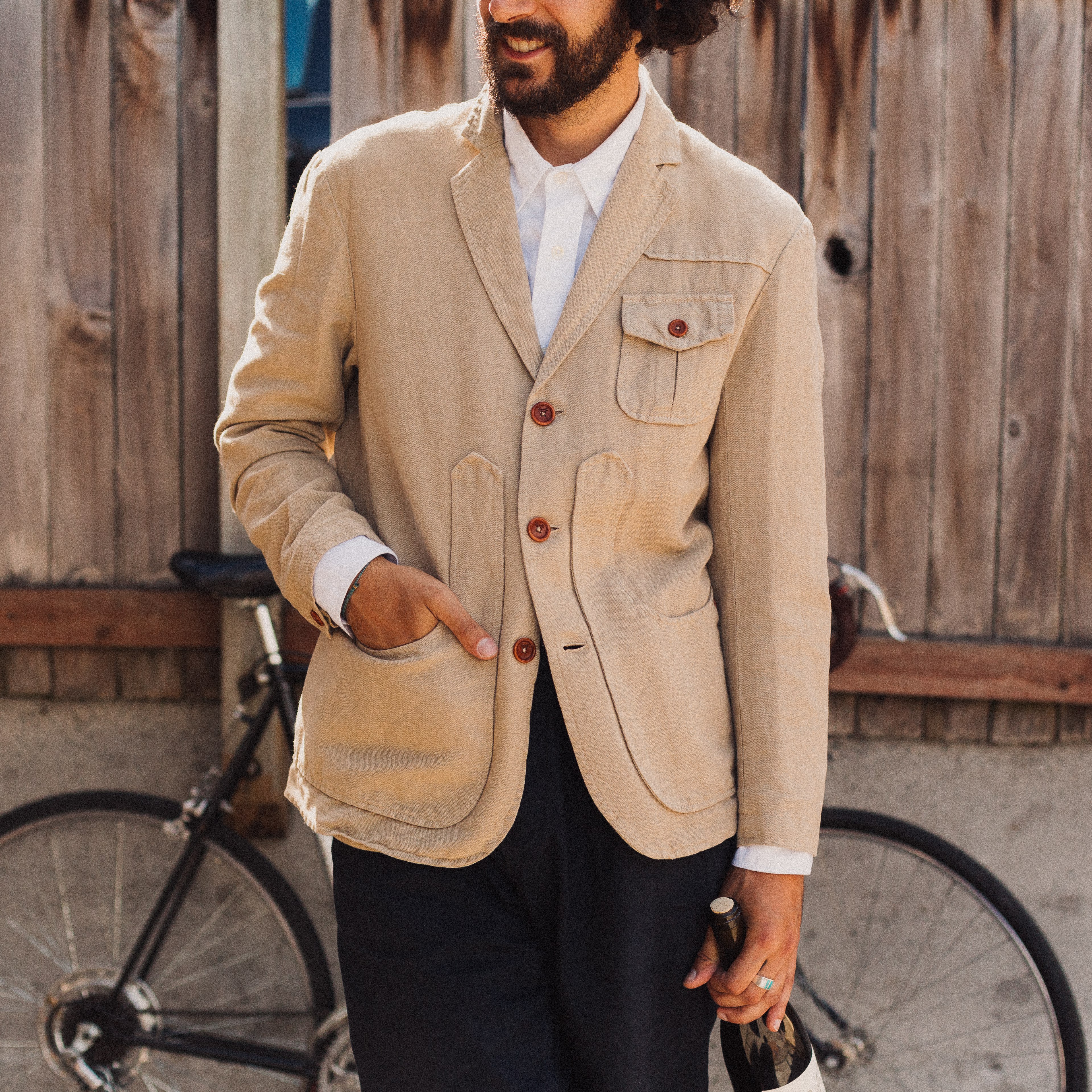 Capalbio Linen Blazer - Clay | undefined | Huckberry