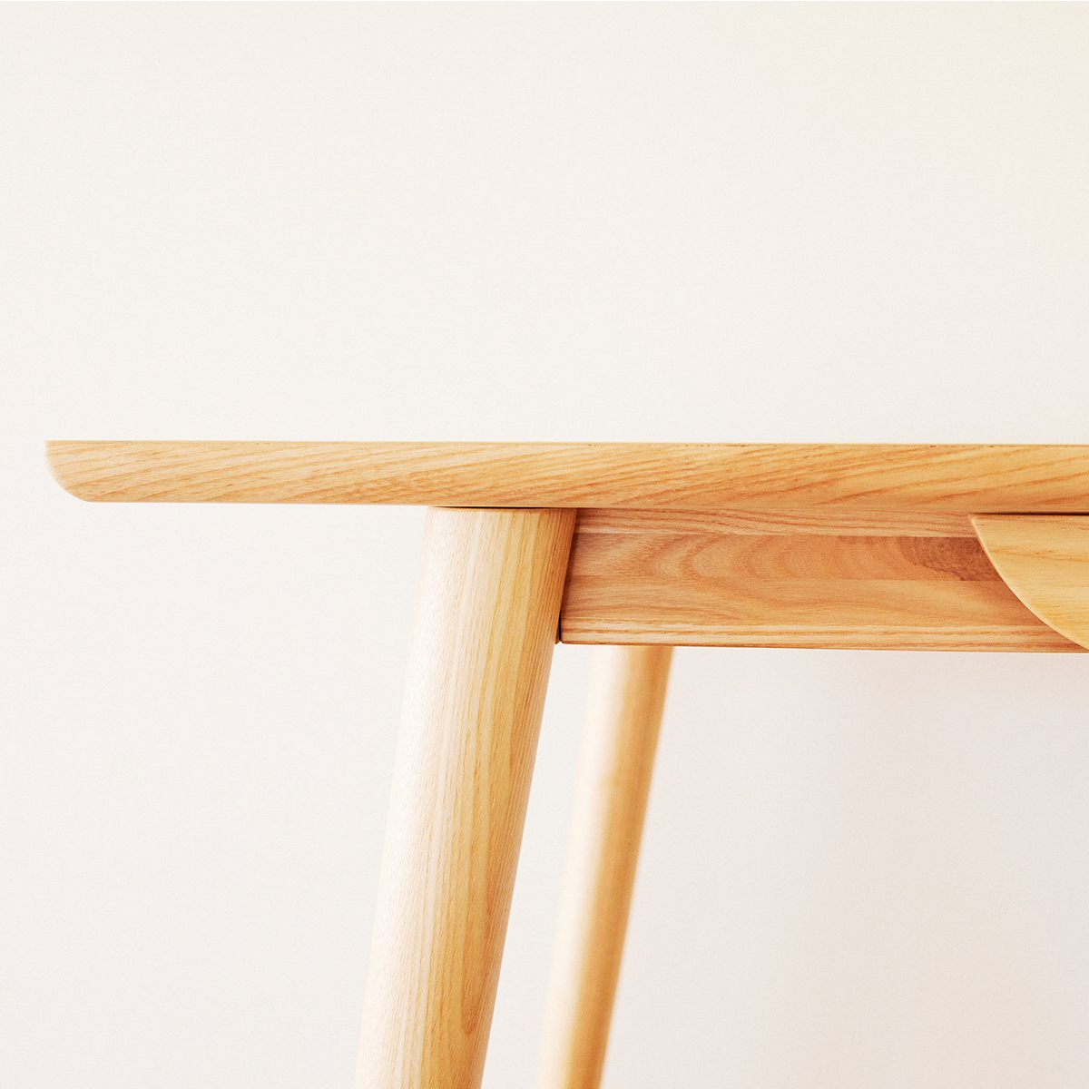 Revival Rugs Slim Wood Desk Natural Ash Tables & Desks Huckberry