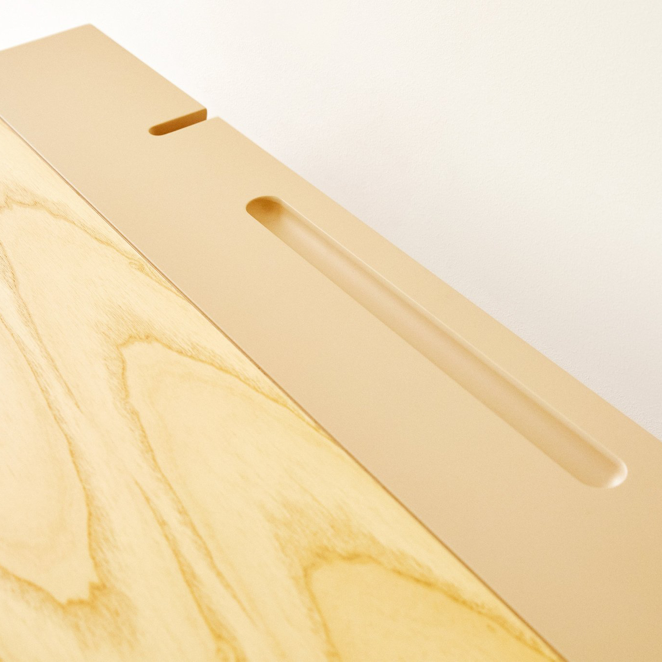 Revival Rugs Slim Wood Desk Natural Ash Tables & Desks Huckberry