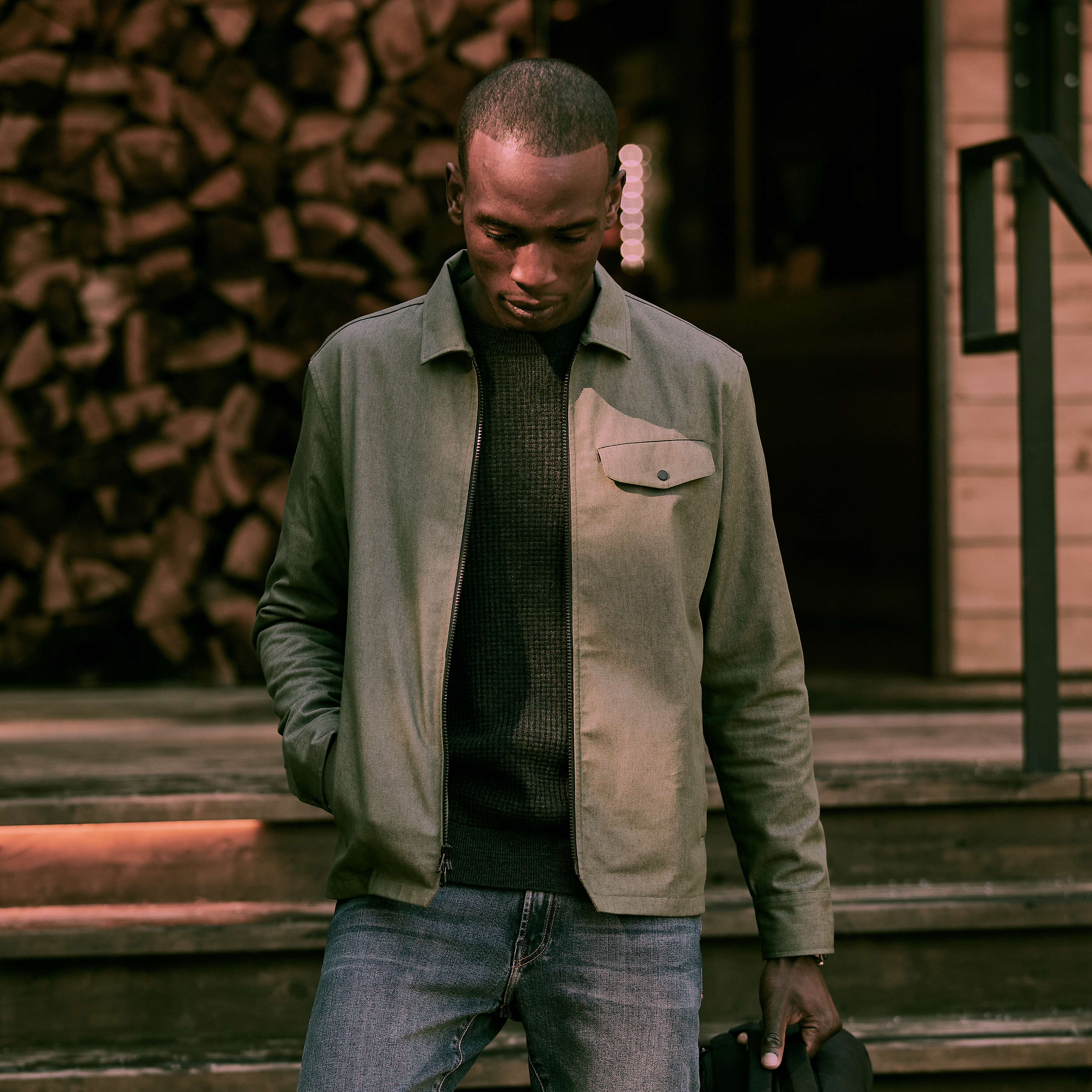 Proof Elements Jacket Heather Green Trucker Jackets Huckberry