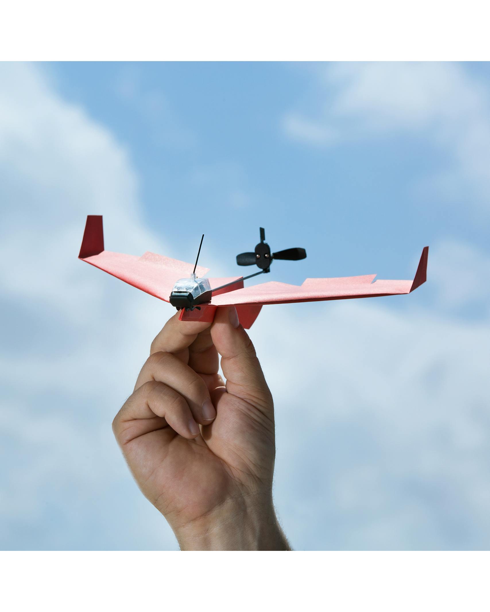 PowerUp PowerUp Smartphone Controlled Paper Airplane Red
