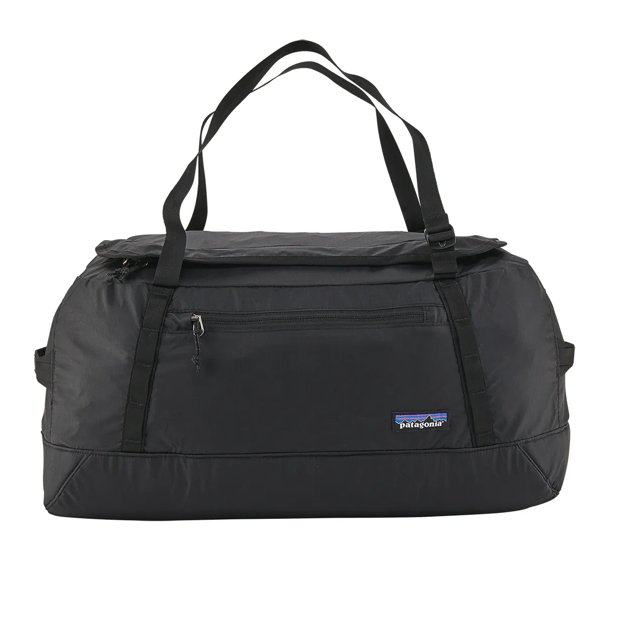 patagonia packable duffel bag Black Hole 40L resistant 100% recycled polyester ripstop with a matte Patagonia Black Hole Duffel 40L