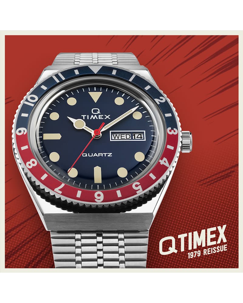 Strap Timex Pepsi Reissue Timex Q Reissue Pepsi Bezel 2T80700