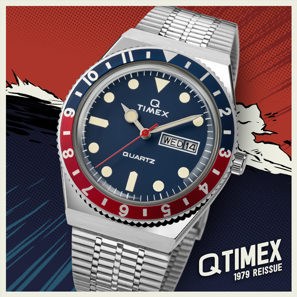 Timex Q Timex Reissue Watch - Pepsi | Chronograph Watches