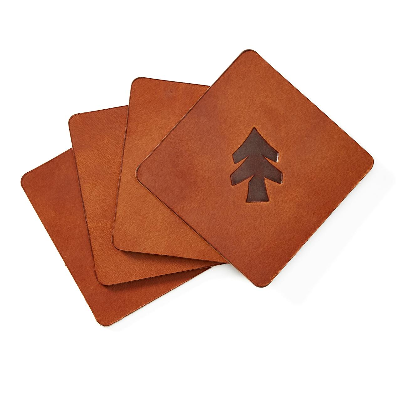 Huckberry Leather Coaster Pack