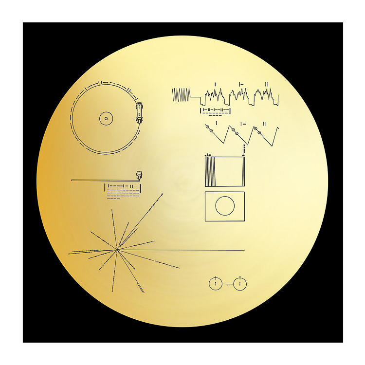 Ozma Records The Voyager Golden Record - Gold | Gifts