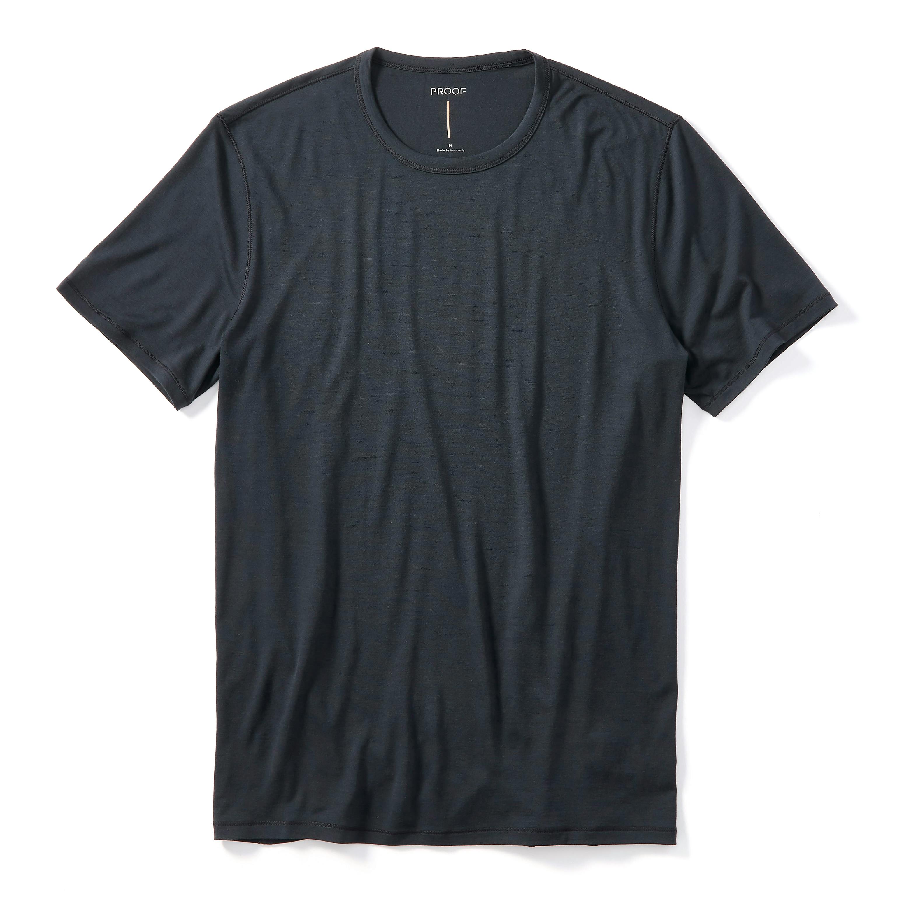 Proof 72-Hour Merino T-Shirt - Performance Fit (Original) - Stone Black | Shirts | Huckberry
