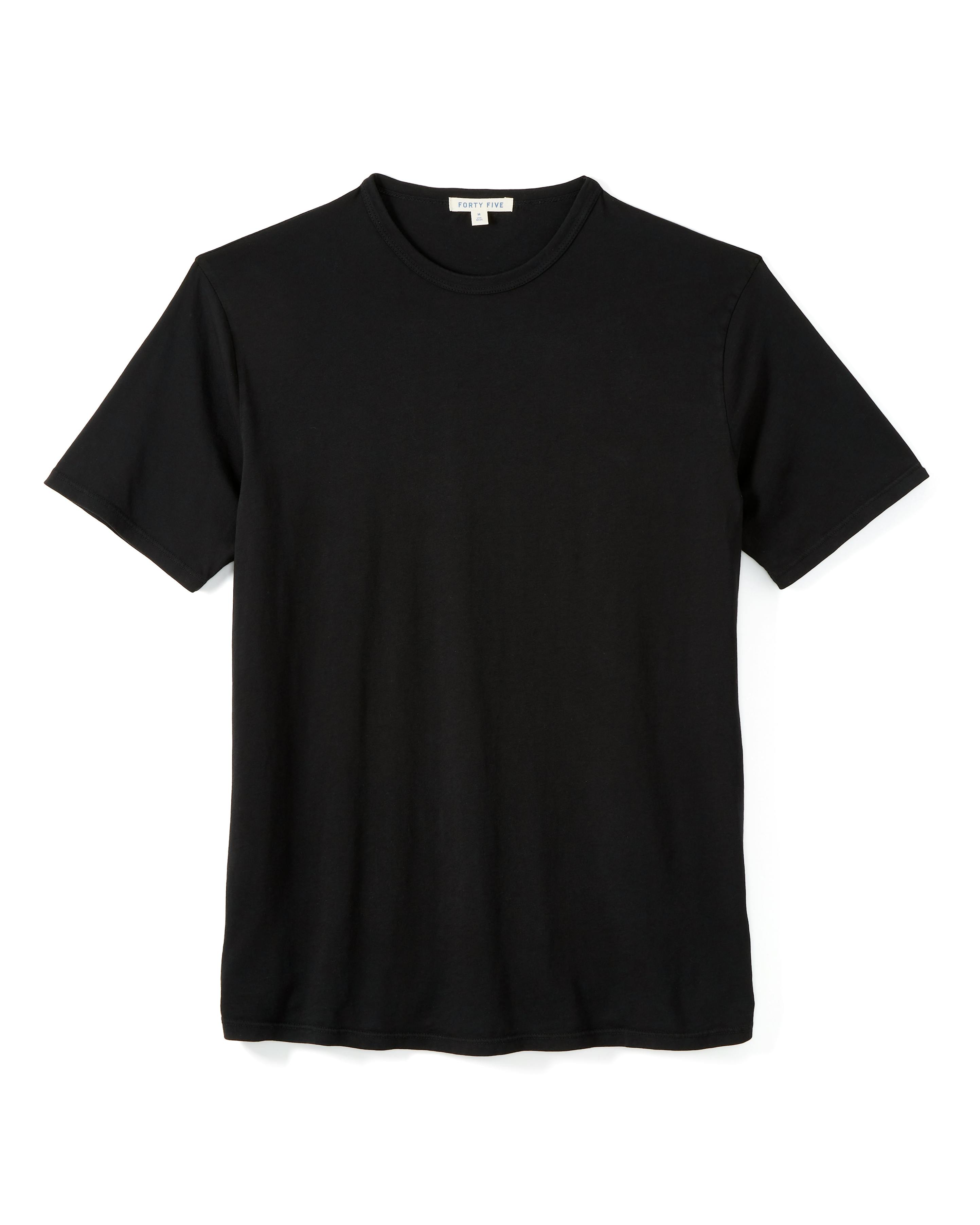 Forty Five Supima Crew T-Shirt - Black | T-Shirts | Huckberry