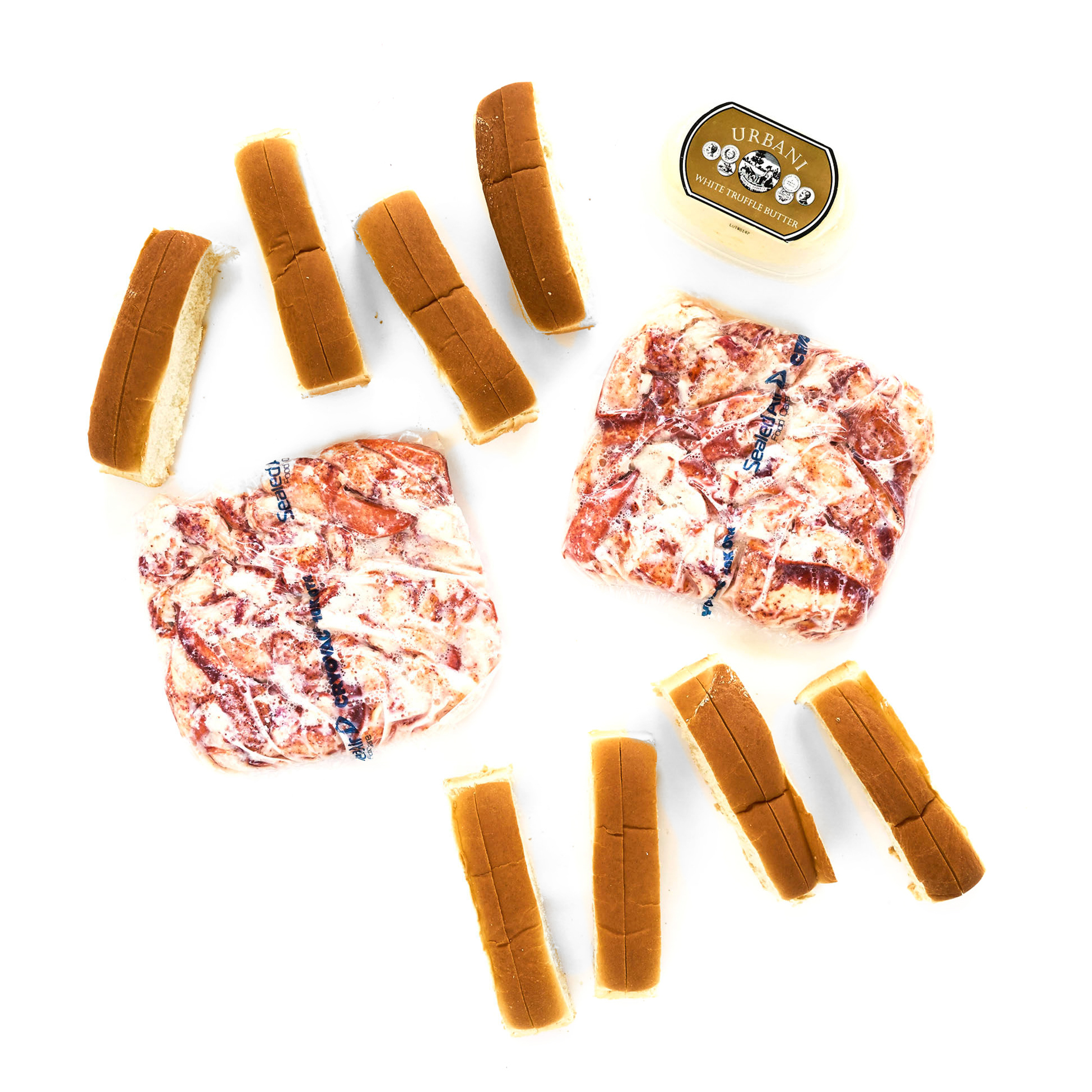 Luke's Lobster Lobster Roll Kit with Truffle Butter Set of 8 Multi