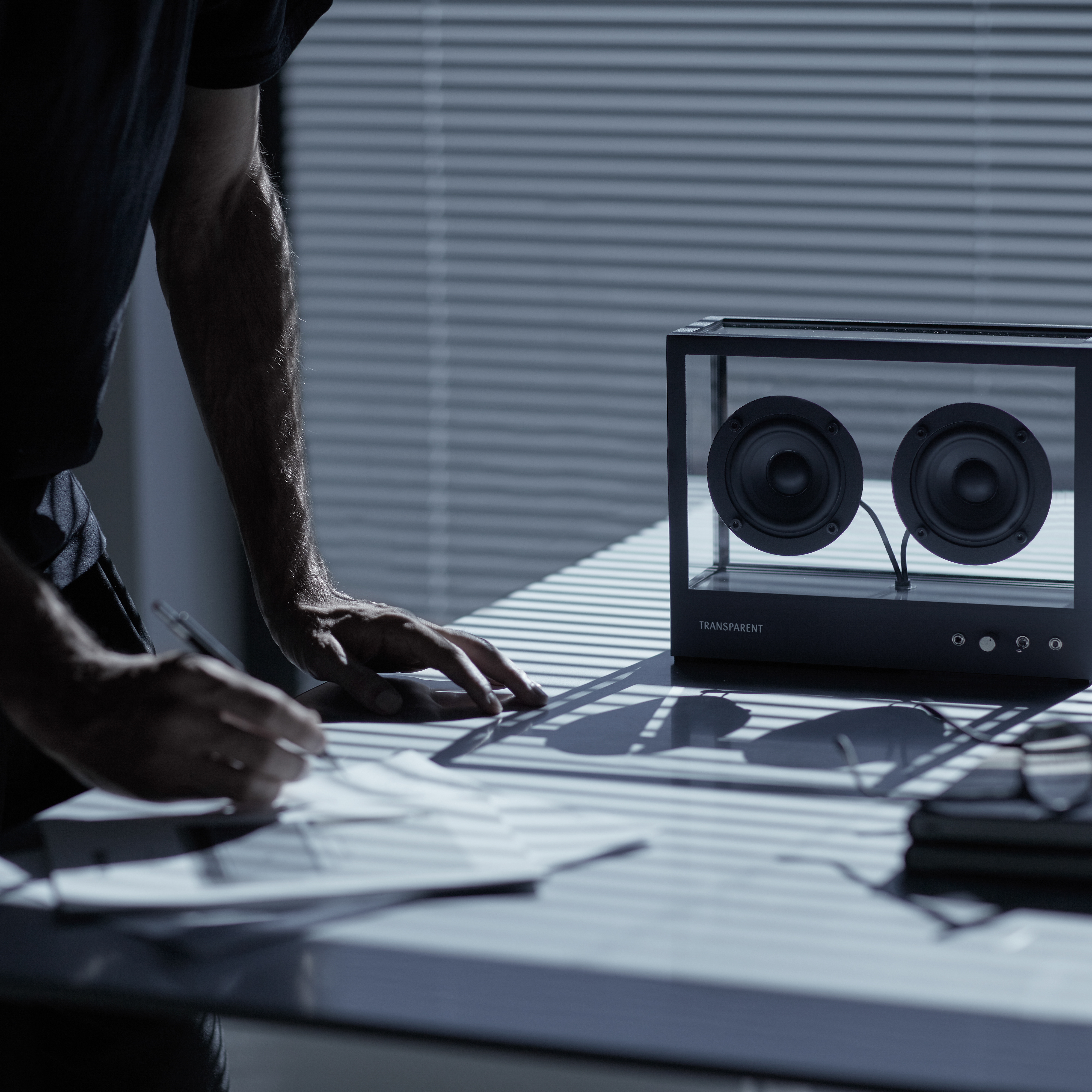 【美品】TRANSPARENT SMALL SPEAKER