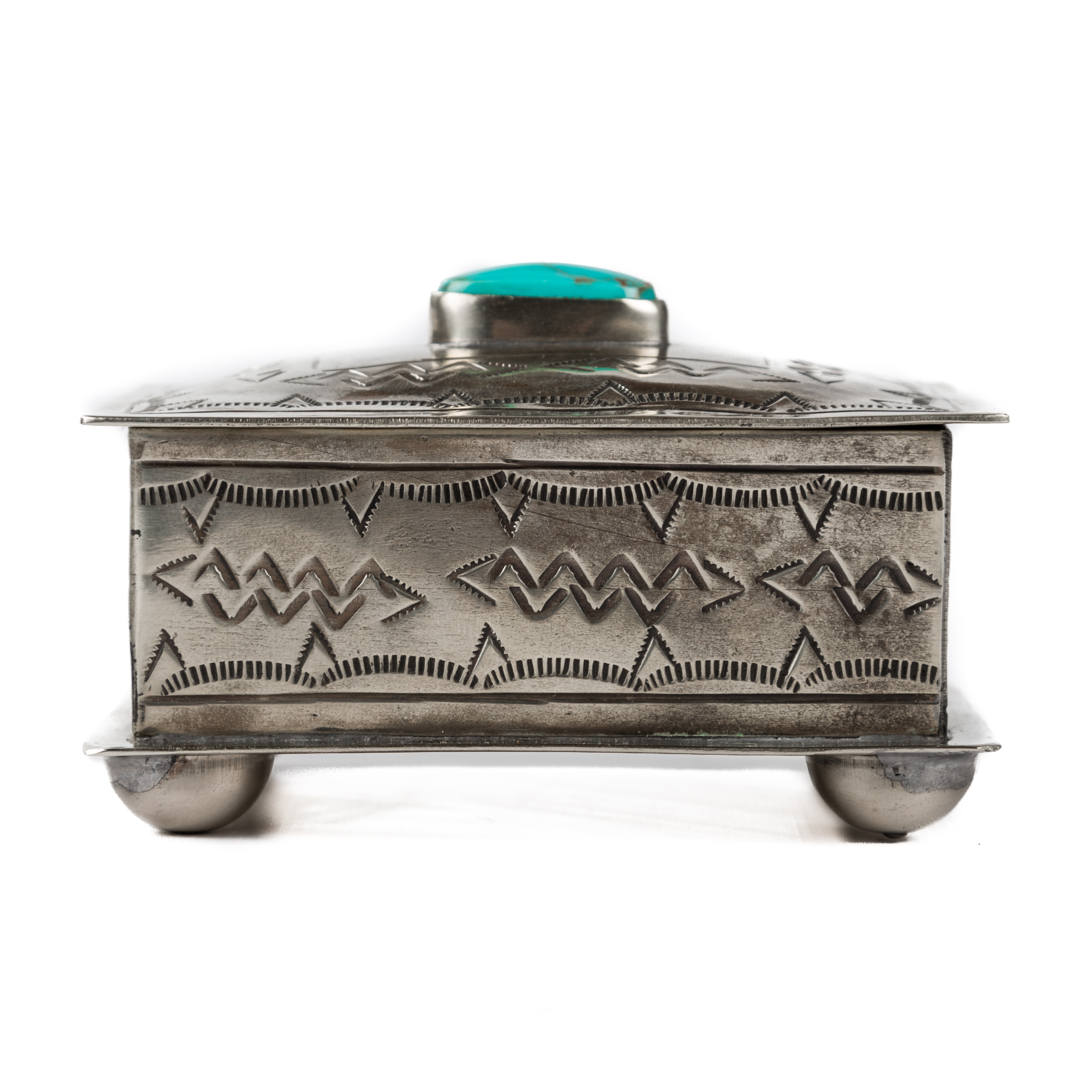 J. Alexander Silver + Turquoise Jewelry Box Silver For Her Huckberry