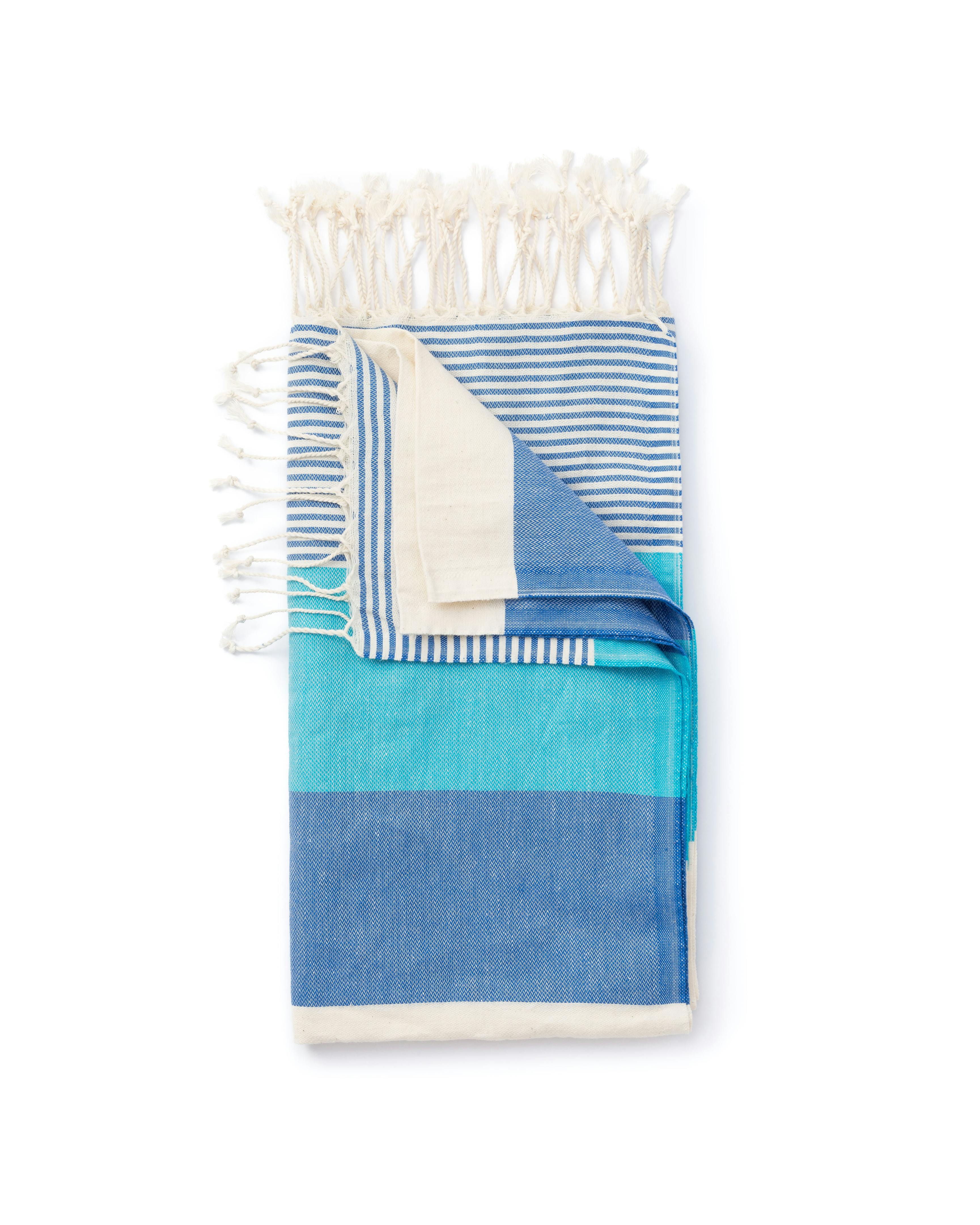 Turkish Towels Mediterranean Turkish Towel - Turquoise/ Blue
