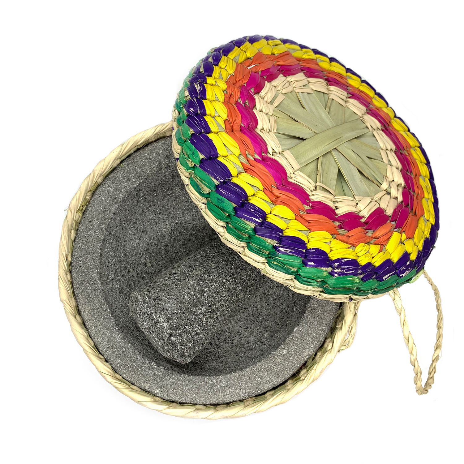 Molcajete With Tortilla Basket