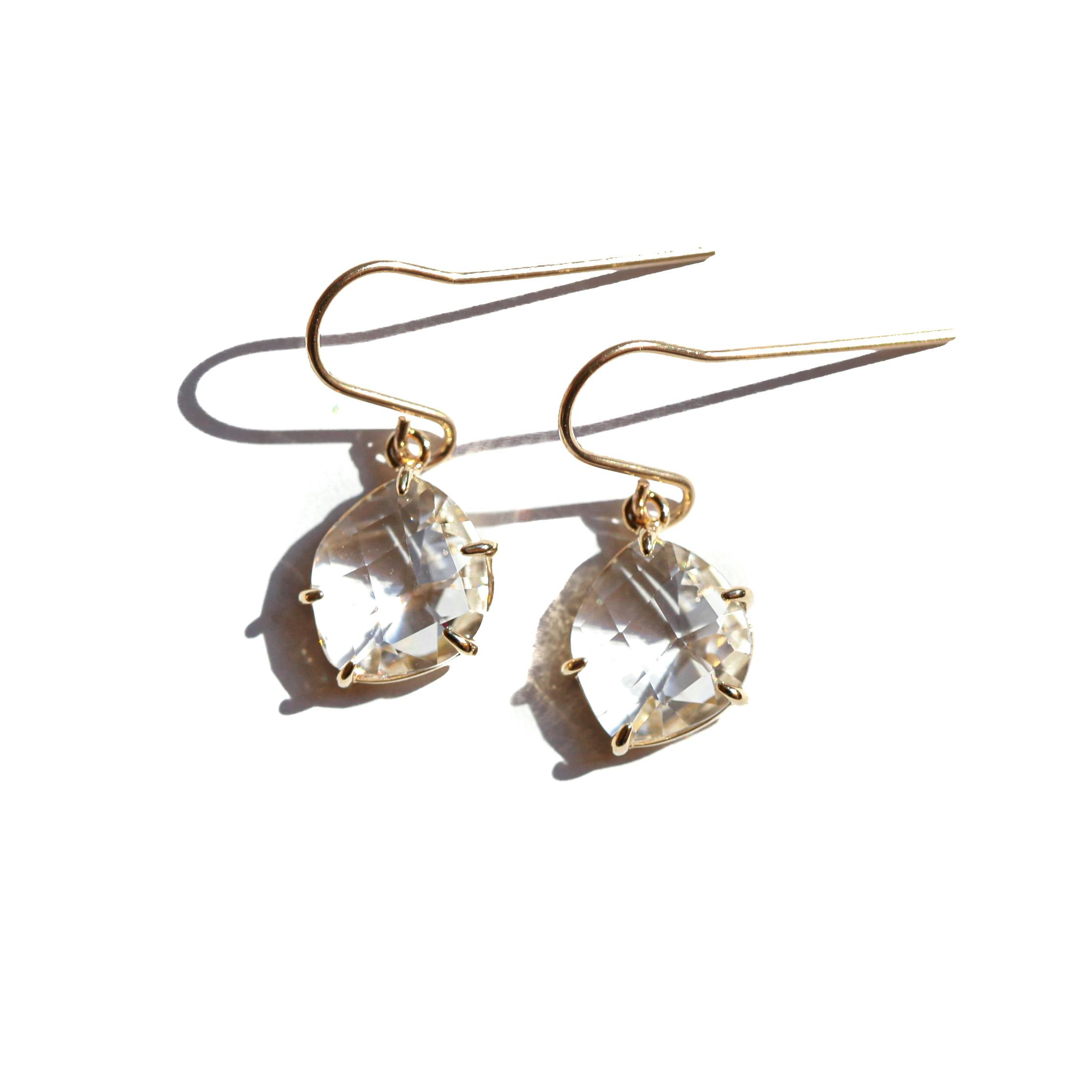 Julia Szendrei Gold Crystal Claw Earring