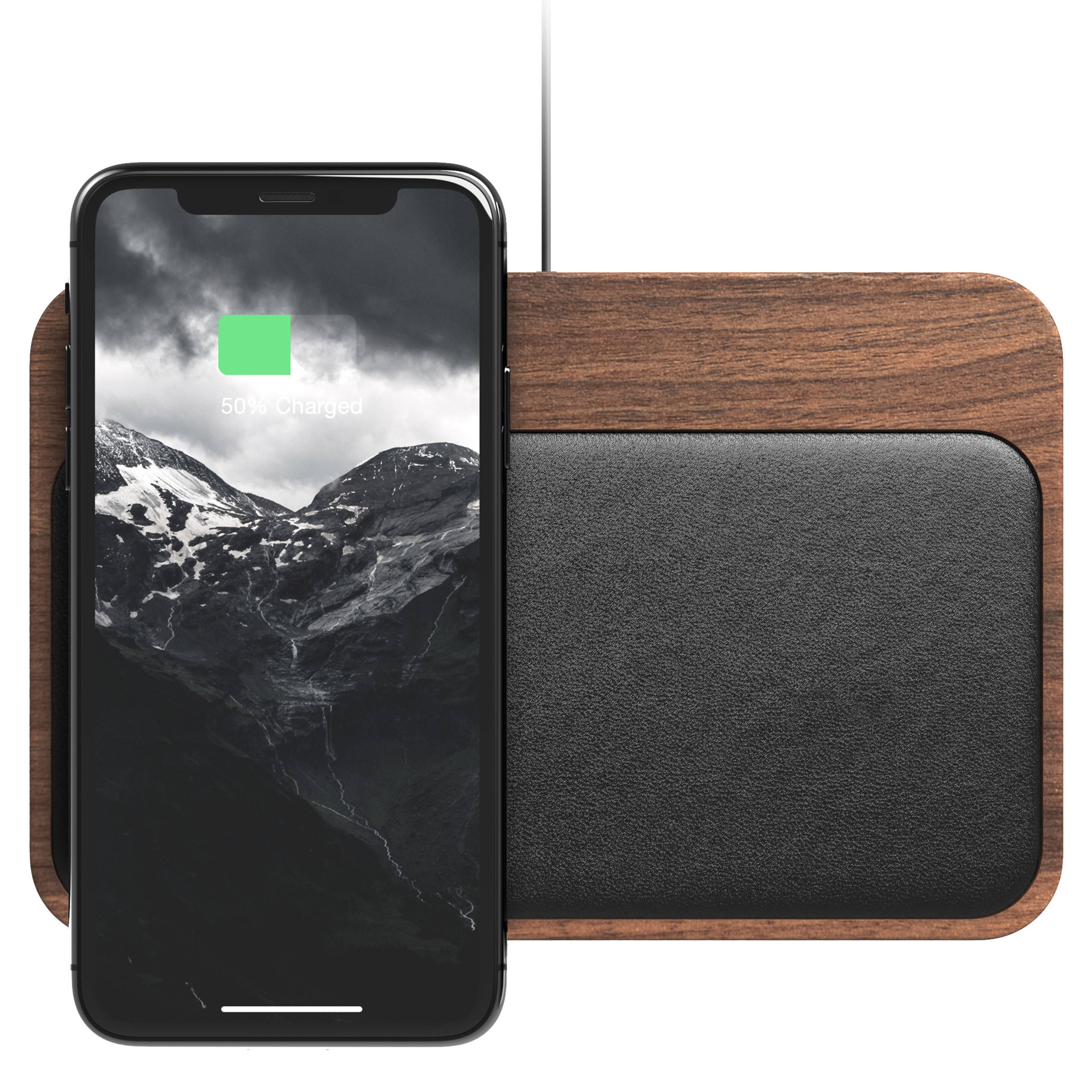 Base Station Wireless Charging Hub | Walnut Edition