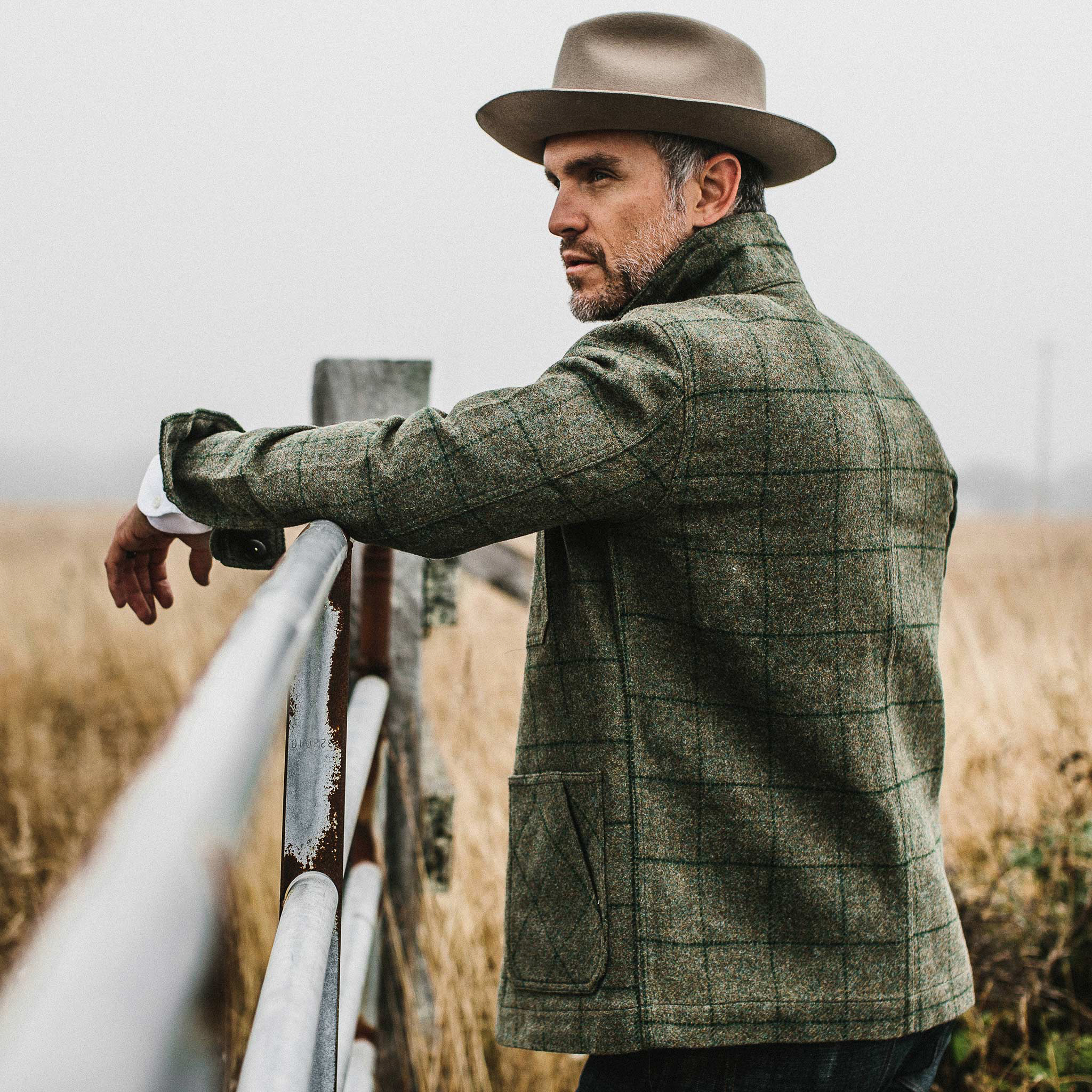 Taylor Stitch The Ojai Jacket - Waxed Woold Windowpane | Chore