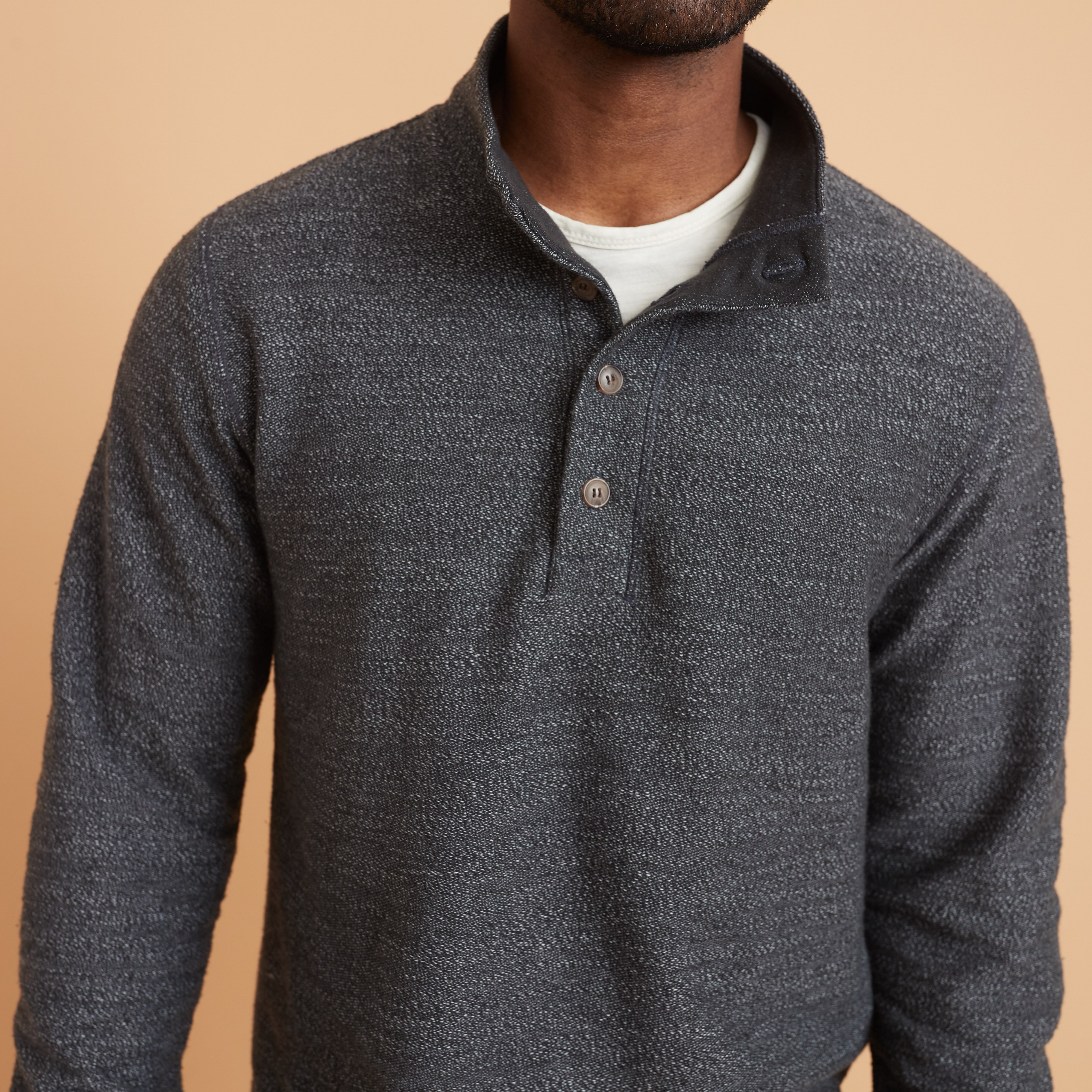 Textured pullover clearance