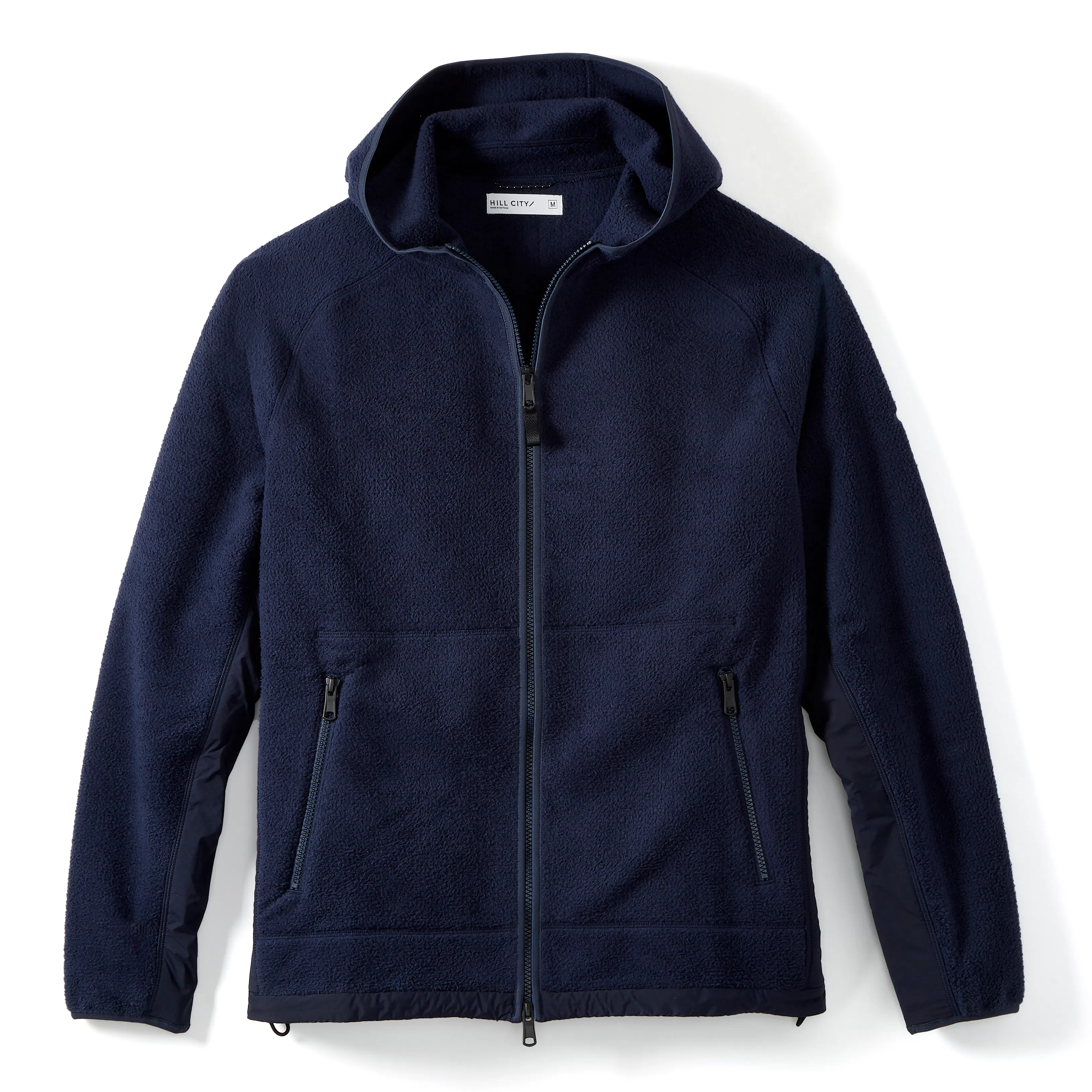Hill City Hydro Fleece Hoodie - Navy | Full-Zip Hoodies | Huckberry