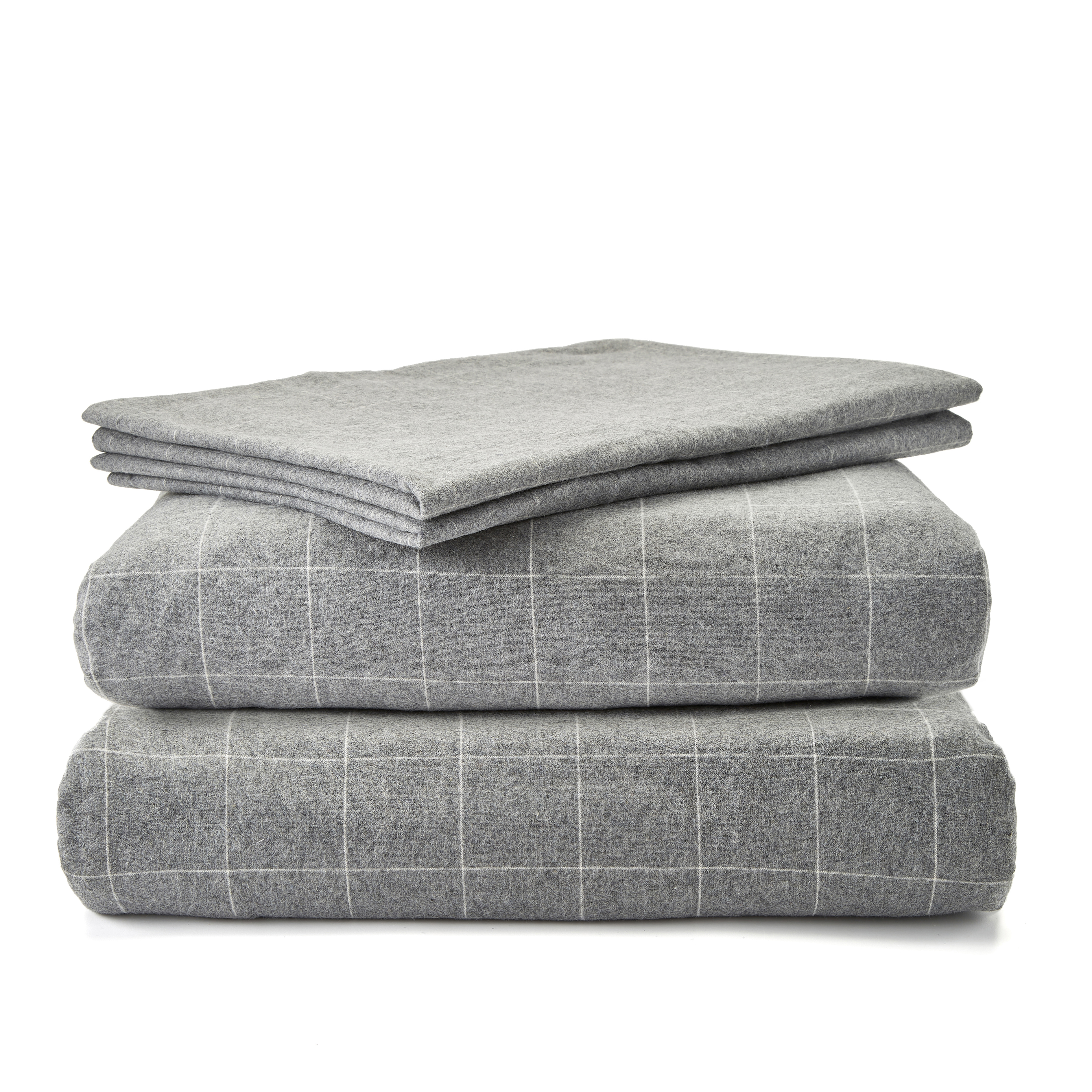 Eco Heather Flannel Sheet Set - Thumbnail 4