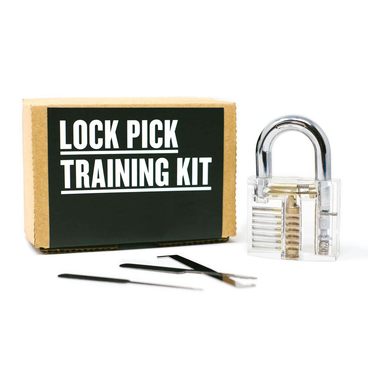 Dartboard Media Lock Pick Training Kit - Silver