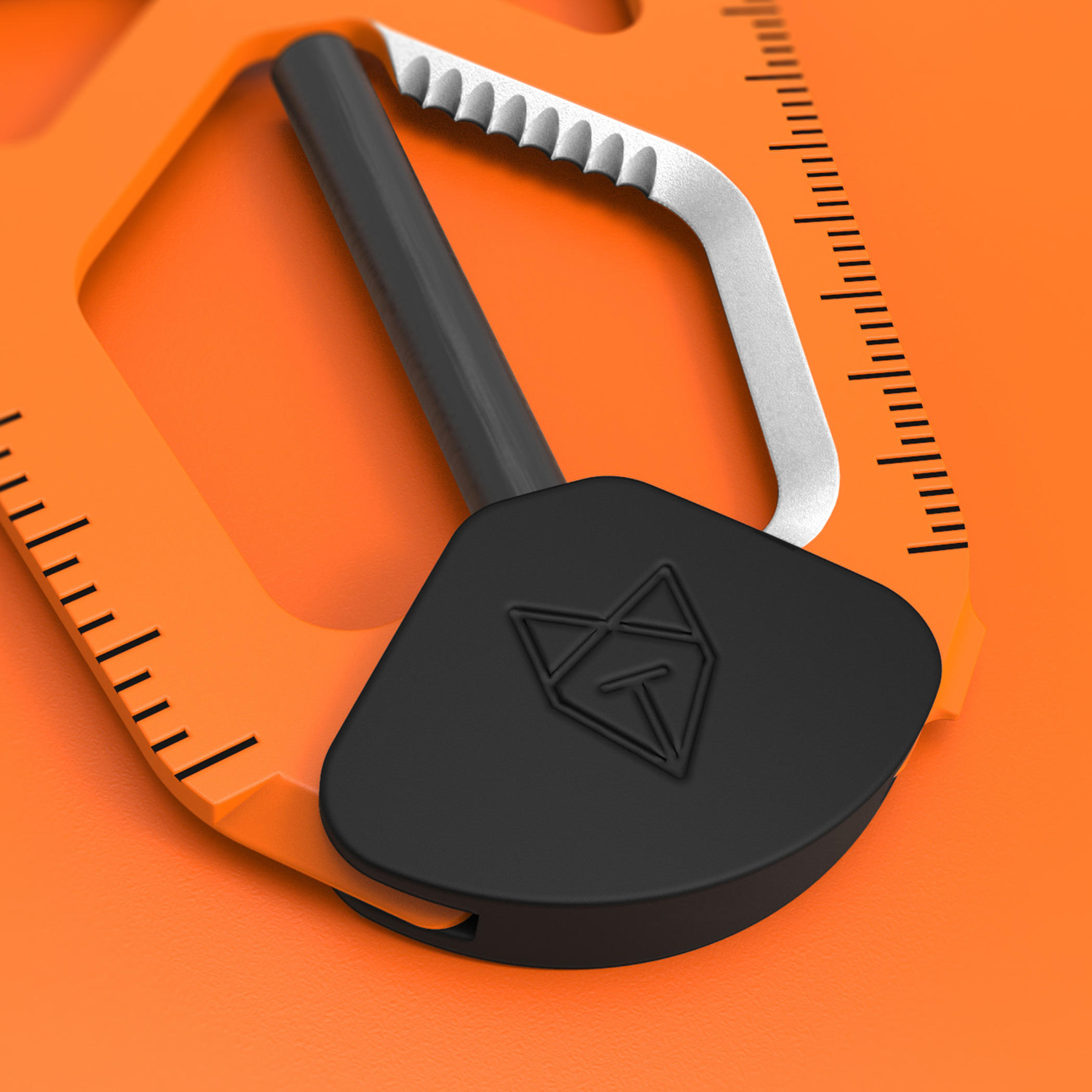 Tactica M.020 Camping Tool Card Orange Multi tools Huckberry