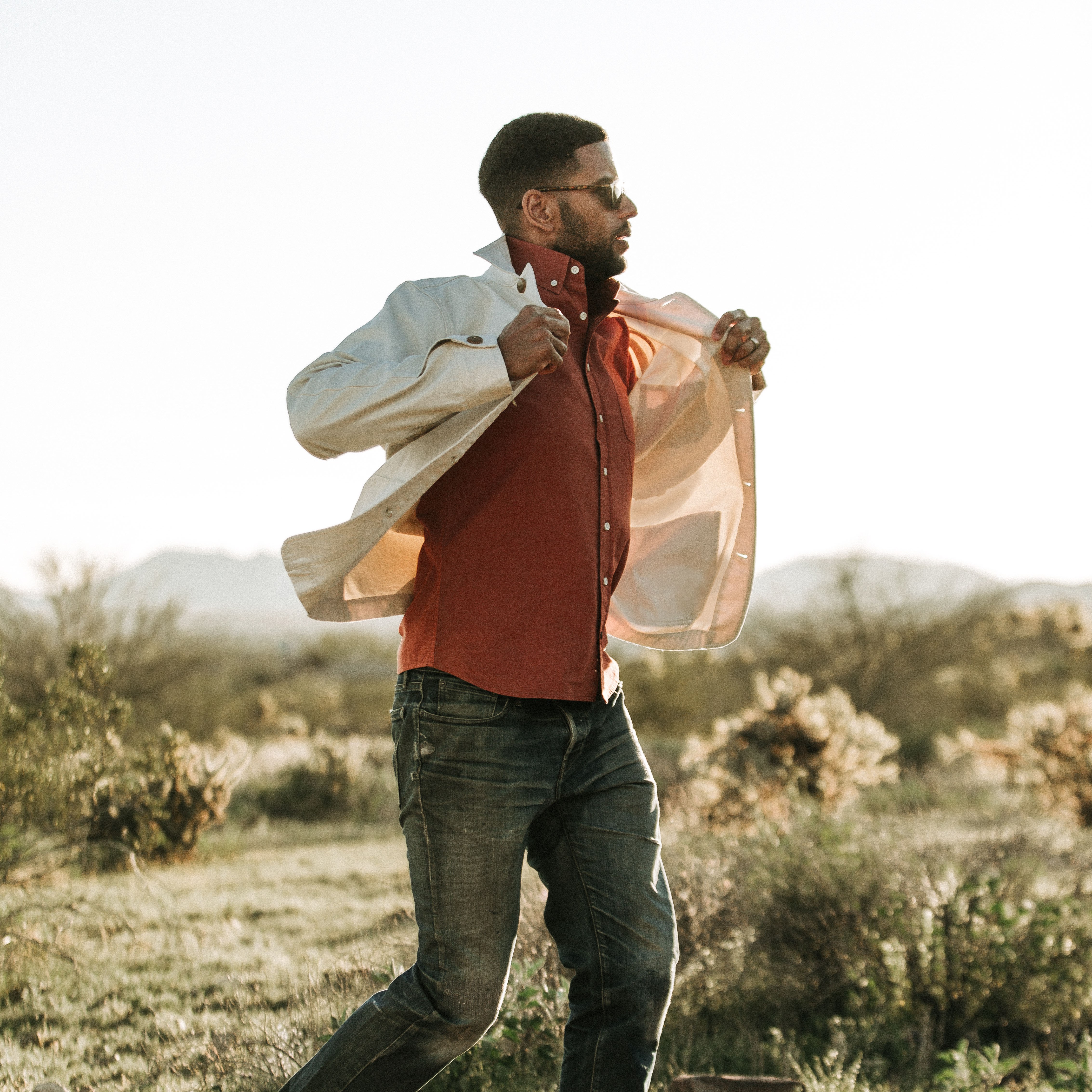 若者に人気のブランド Taylor Stitch Sateen Reverse Natural - Jacket Ojai The ジャケット・アウター