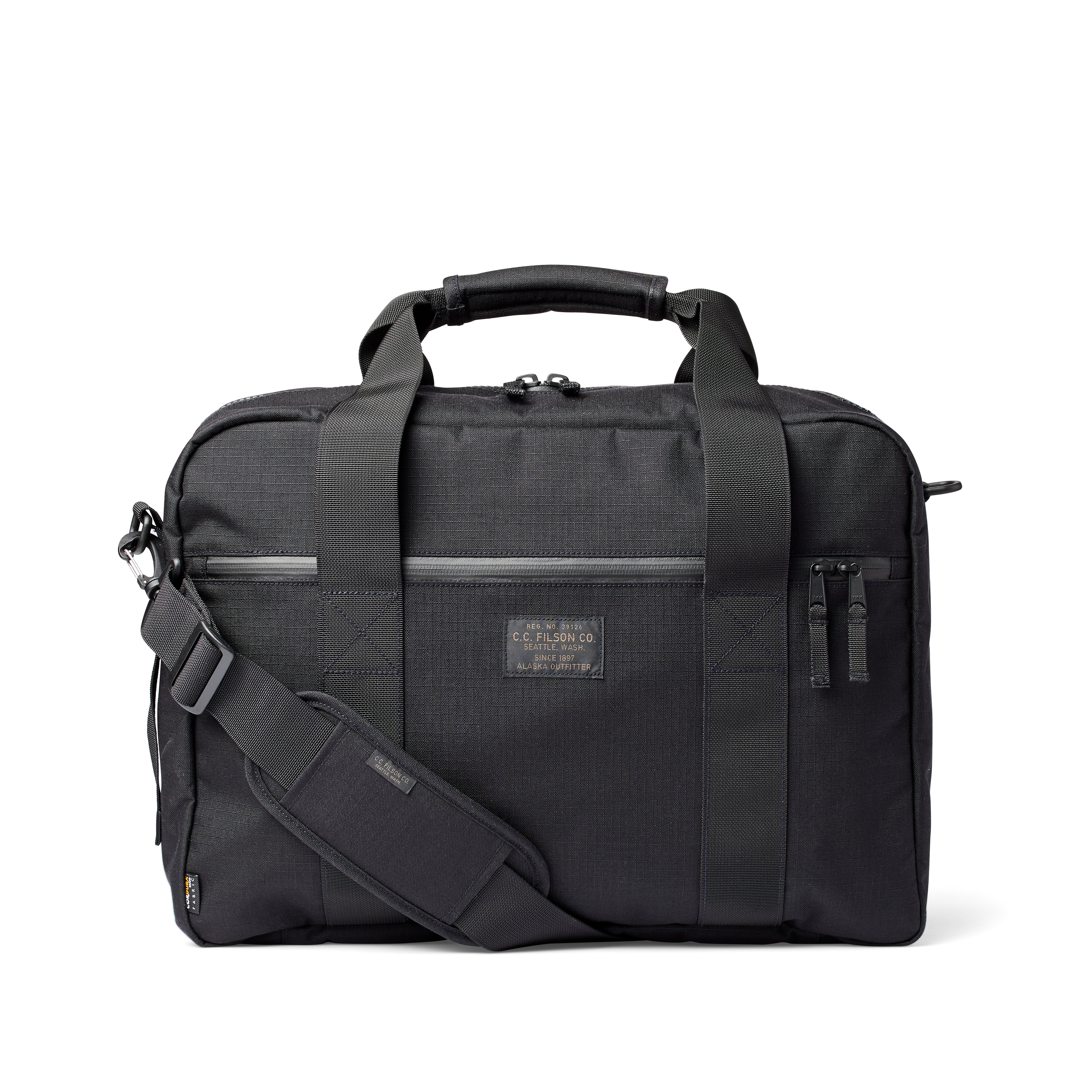 Filson Ripstop Nylon Pullman - Black | For the Outdoorsman