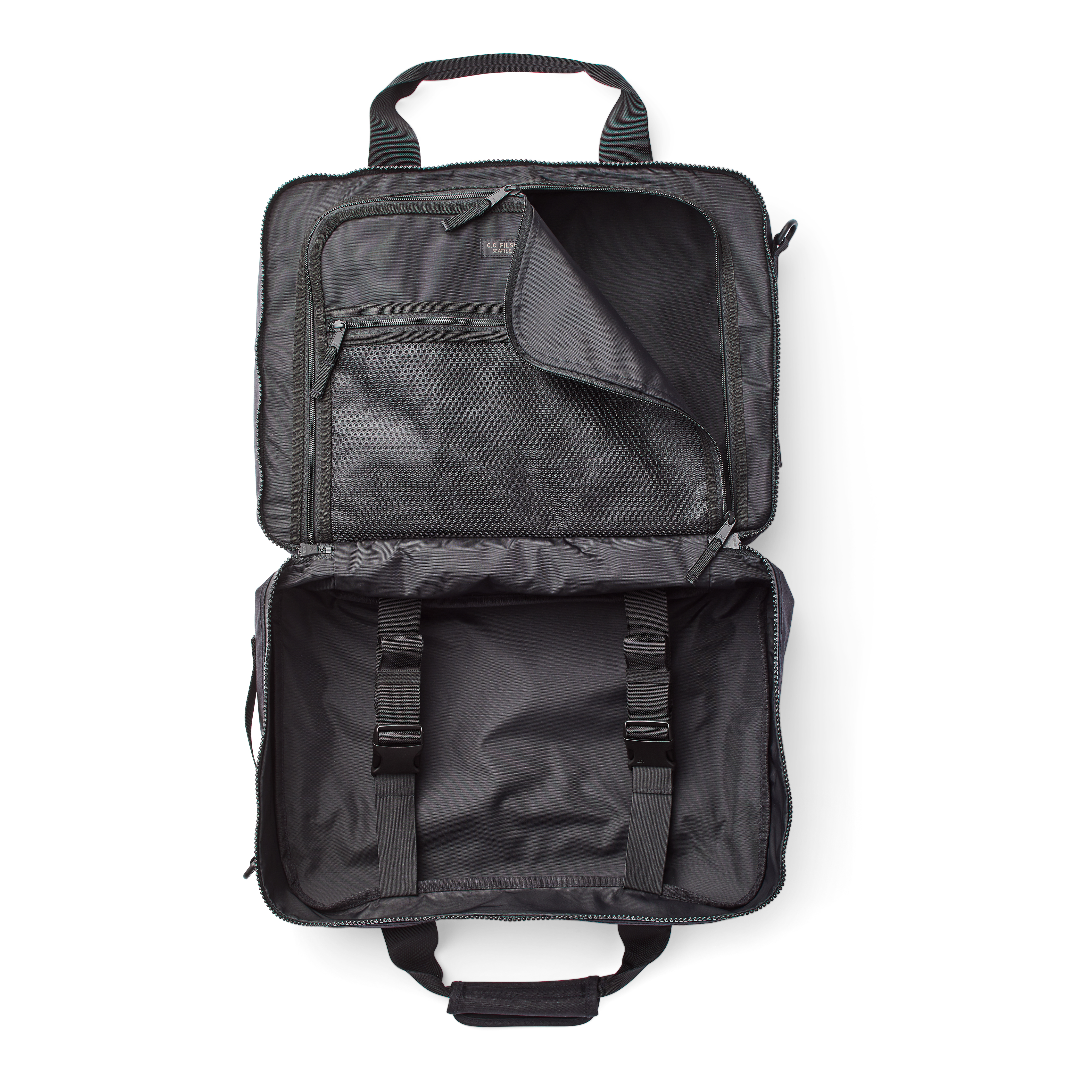 Filson Ripstop Nylon Pullman - Black | For the Outdoorsman