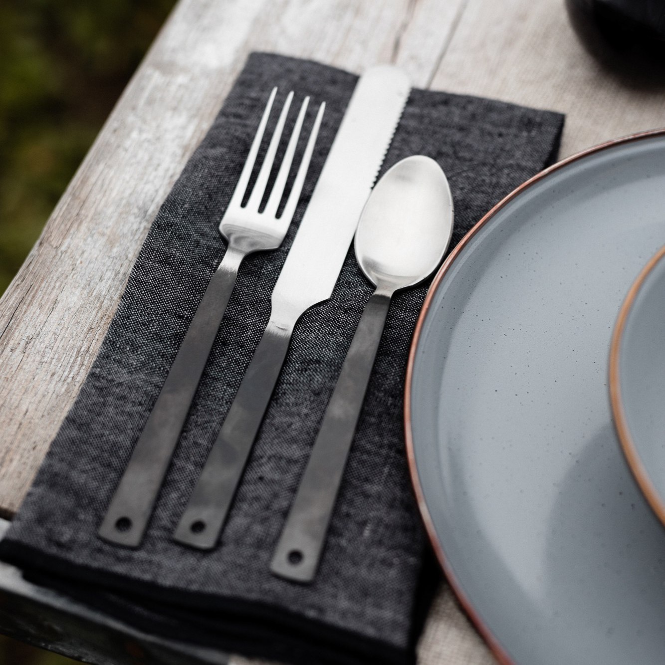 Barebones Flatware Set Polished Serveware Huckberry