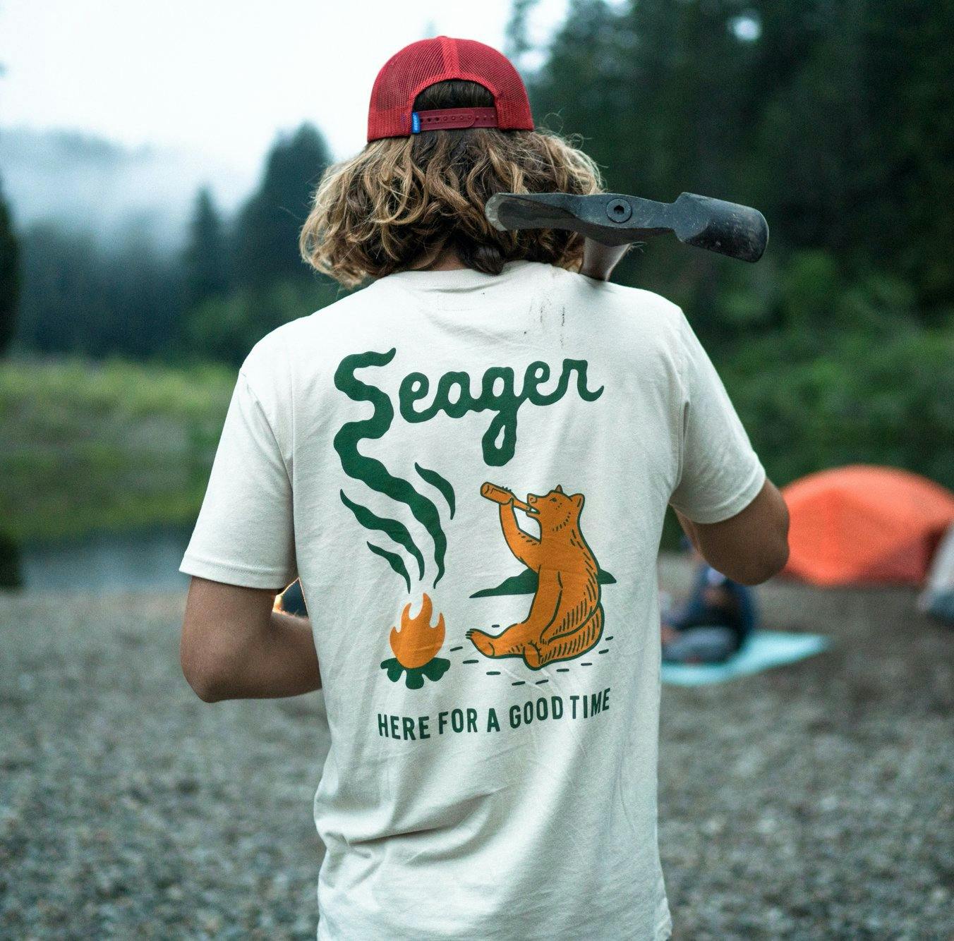 Seager Co. Burnout T-Shirt - Cream, T-Shirts