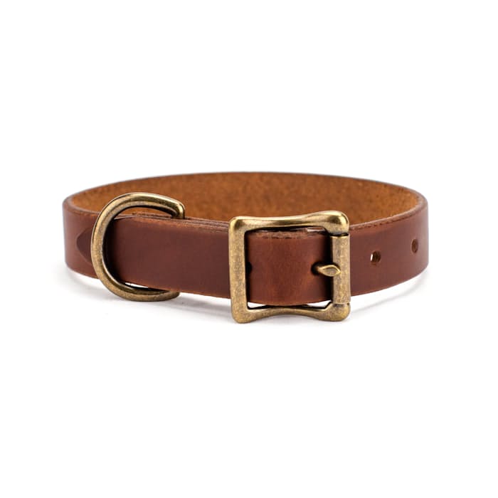 Olfeller Classic Leather Dog Collar - Walnut | Multi tools | Huckberry