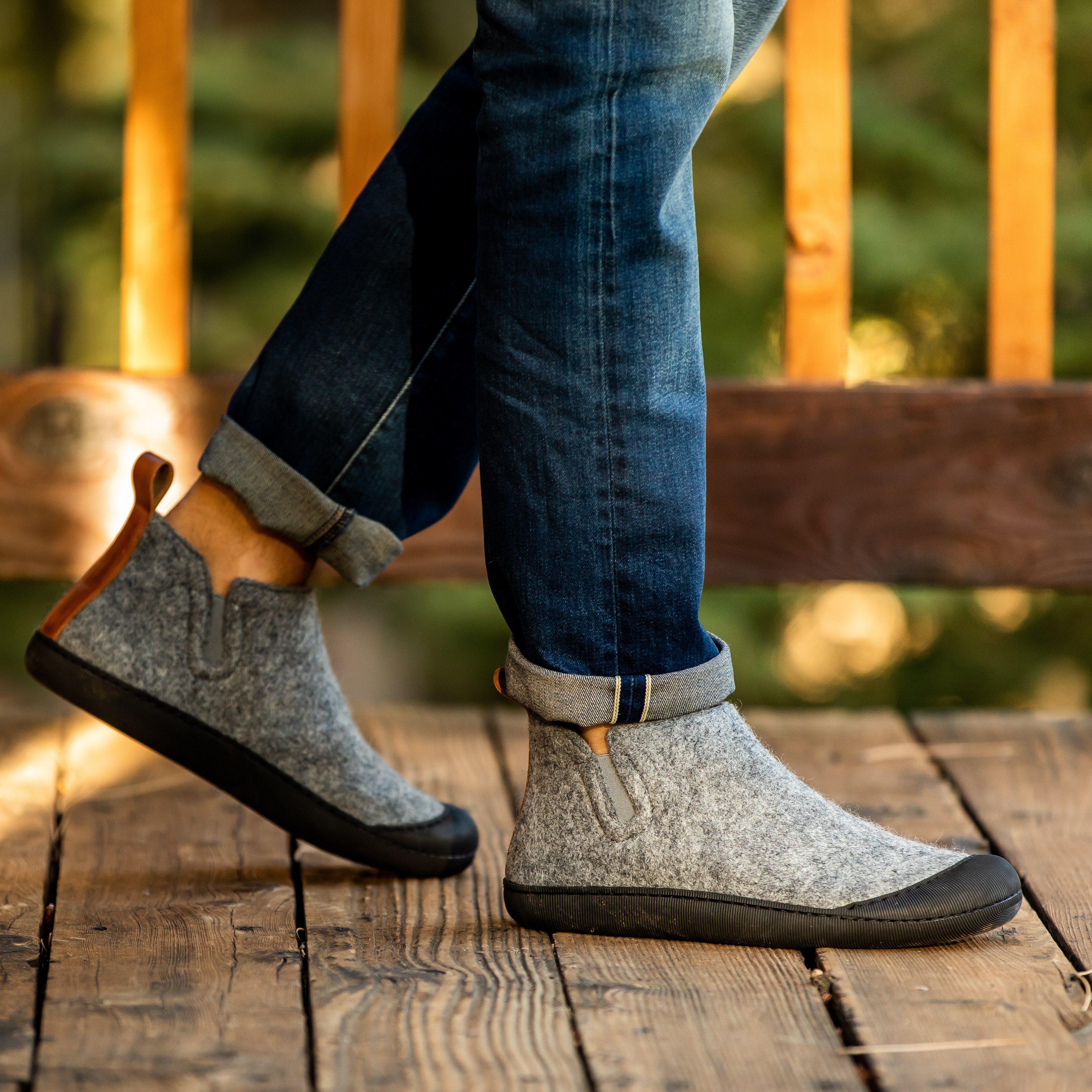 Greys Wool Outdoor Slipper - Charcoal/Black | Slippers | Huckberry