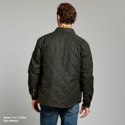 Flint and Tinder Quilted Waxed Shirt Jacket - Dark Forest | Quilted ...