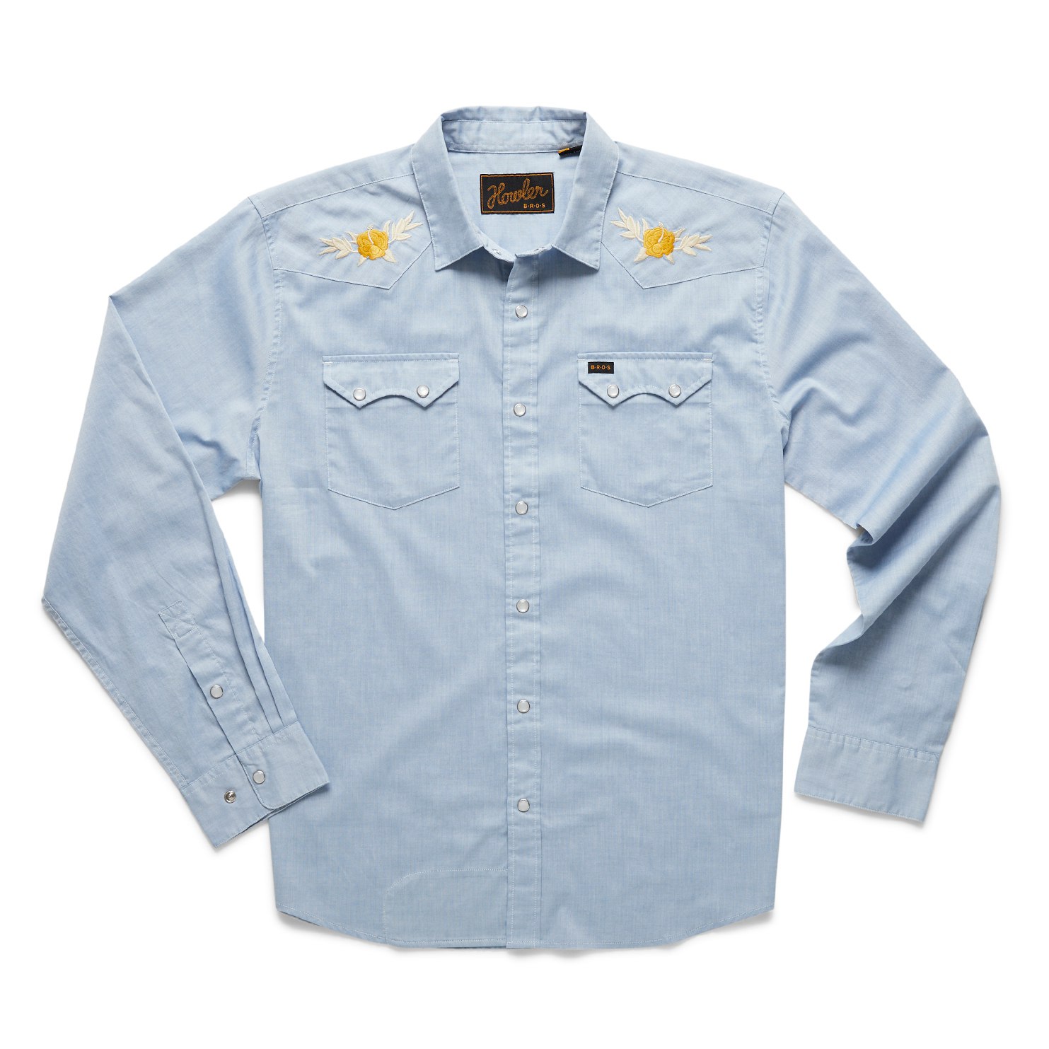 Howler Brothers Crosscut Deluxe Snapshirt - Hibiscus: Zenith