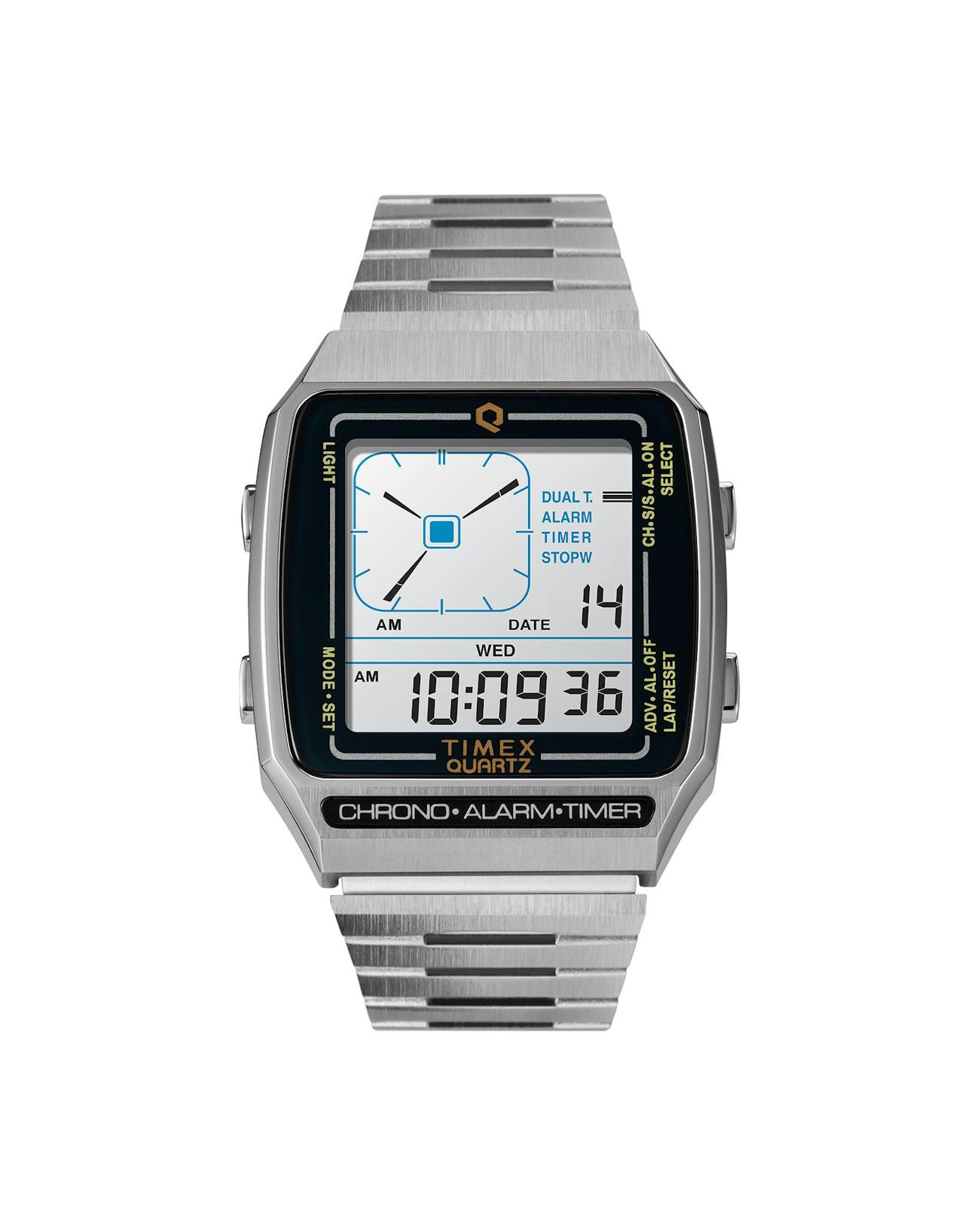 Timex Q Timex Reissue Digital LCA Watch Silver undefined