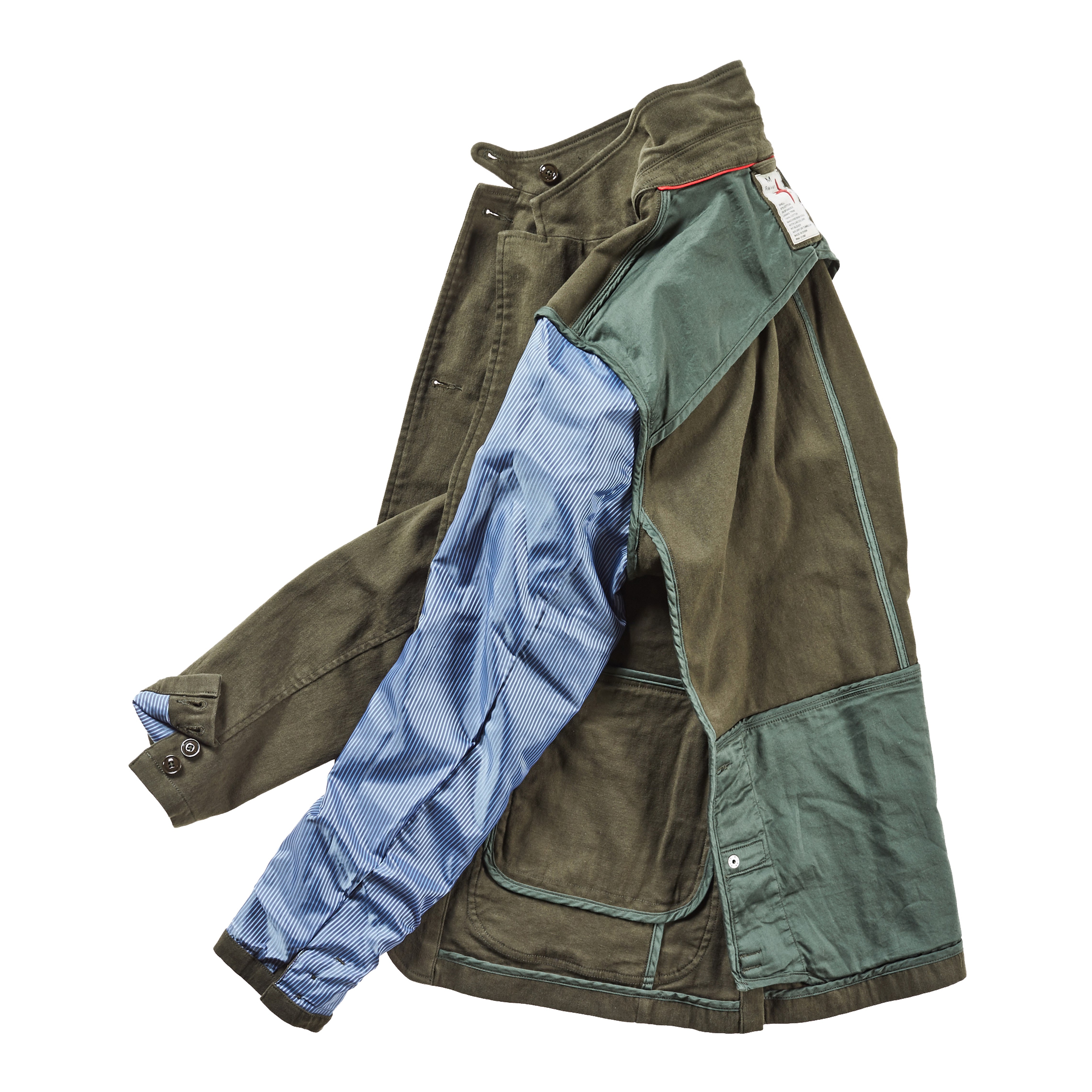 relwen moleskin trap blazer