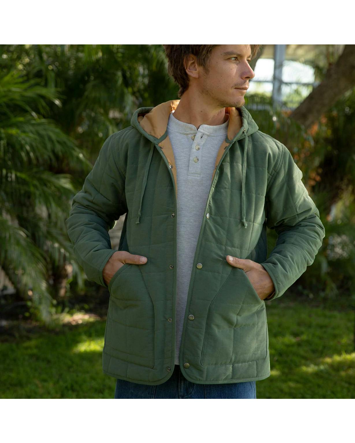 Mollusk Hooded Barn Jacket Deep Forest undefined Huckberry