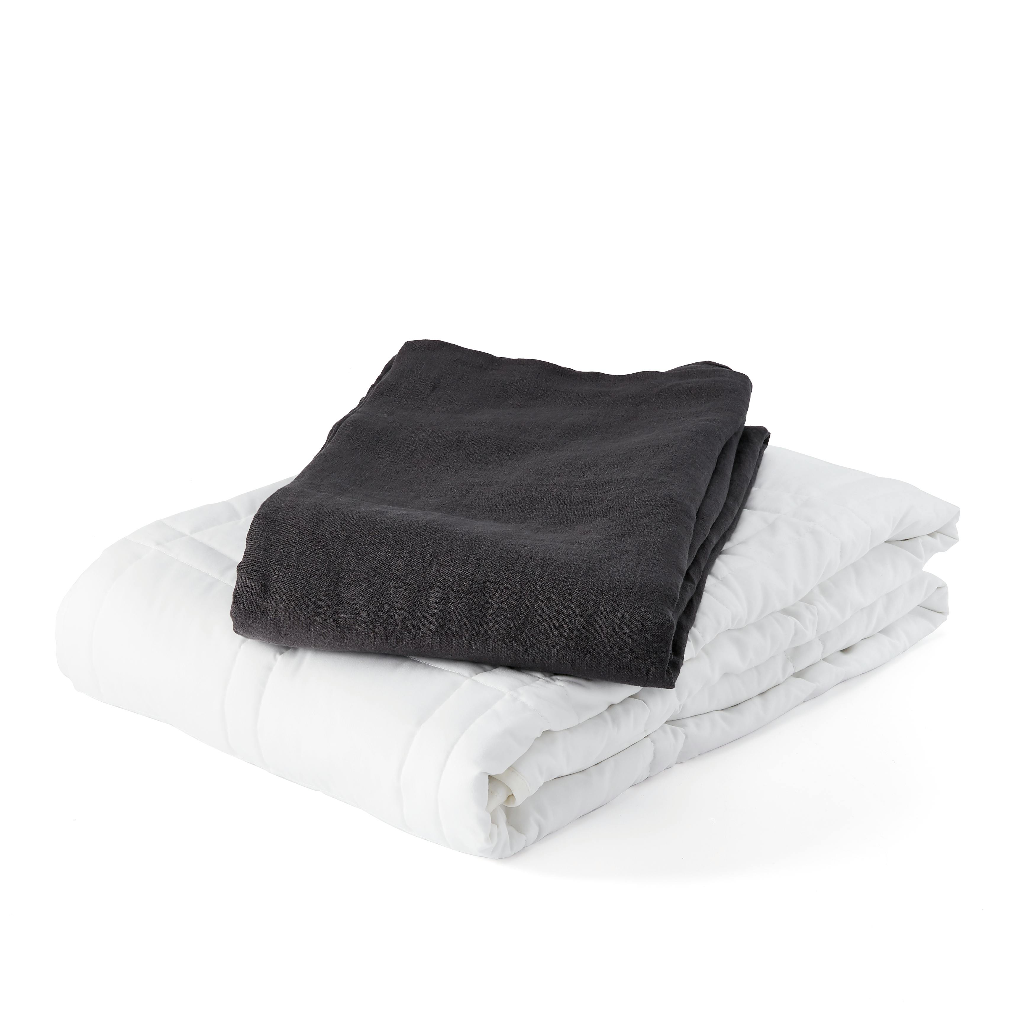 Weighted Blanket and French Linen Duvet Set