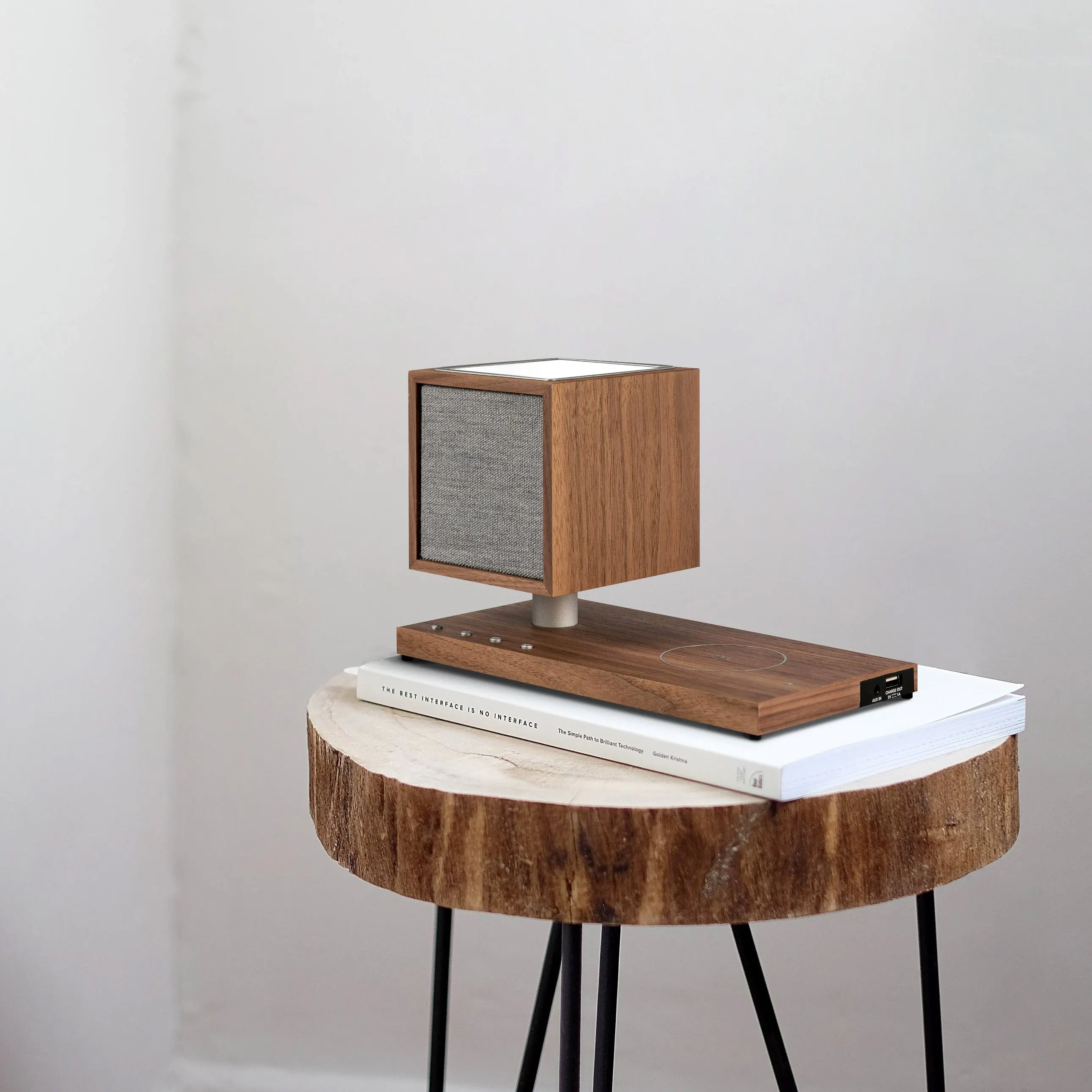 Tivoli Audio Revive Speaker and Charger - Walnut/Grey | undefined