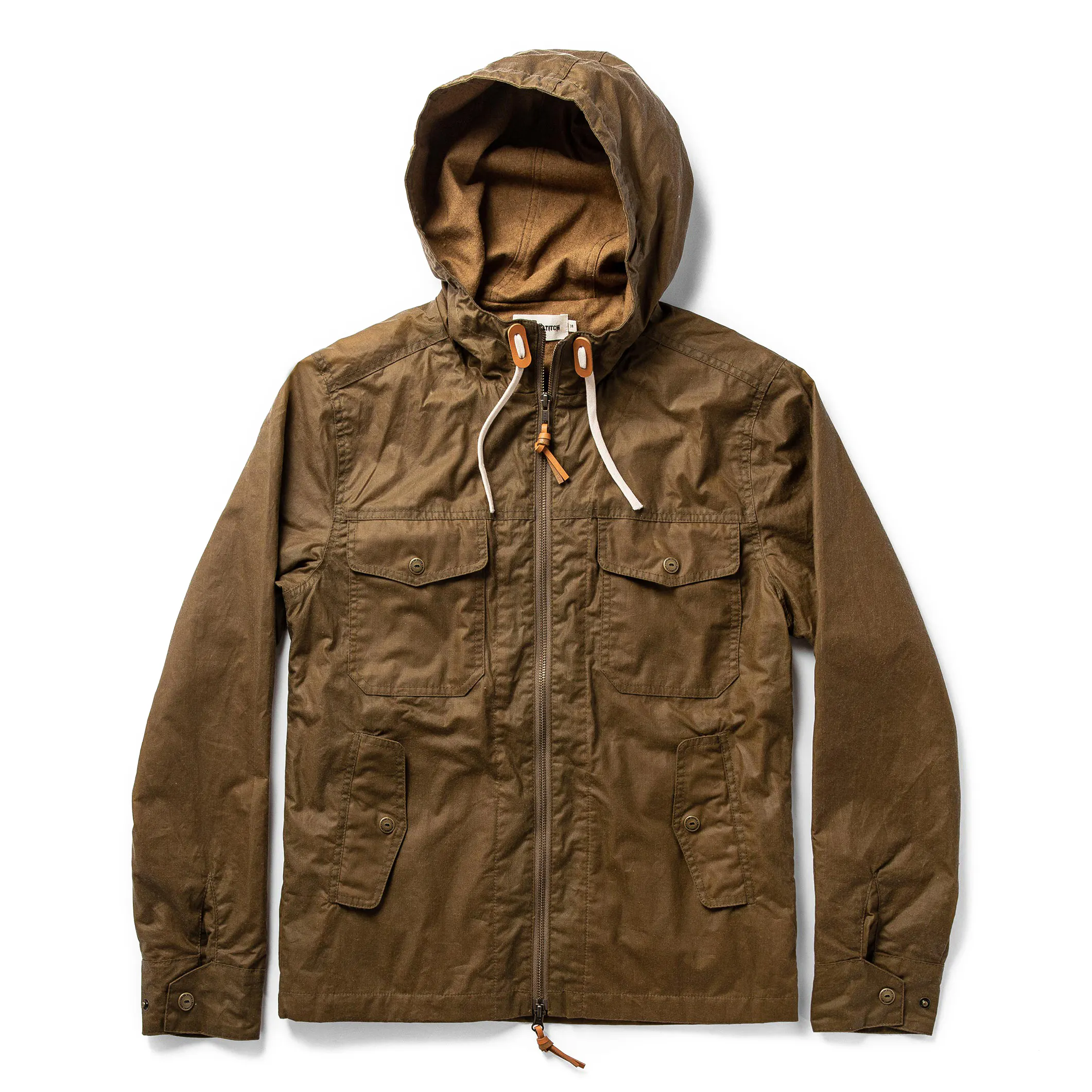 Taylor Stitch The Welterweight Winslow Jacket - Olive Dry Waxed