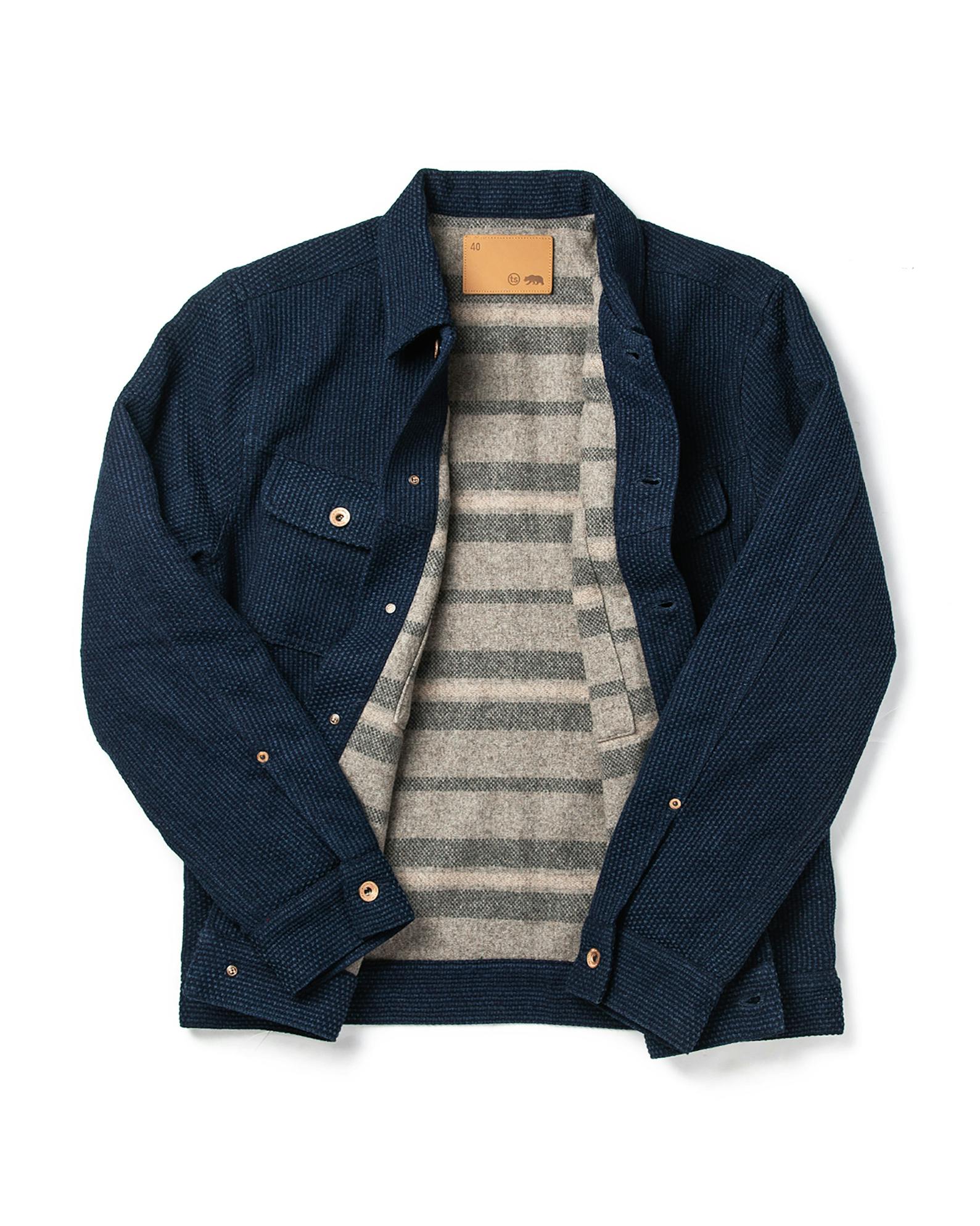 Taylor Stitch The Long Haul Jacket Indigo Sashiko Trucker