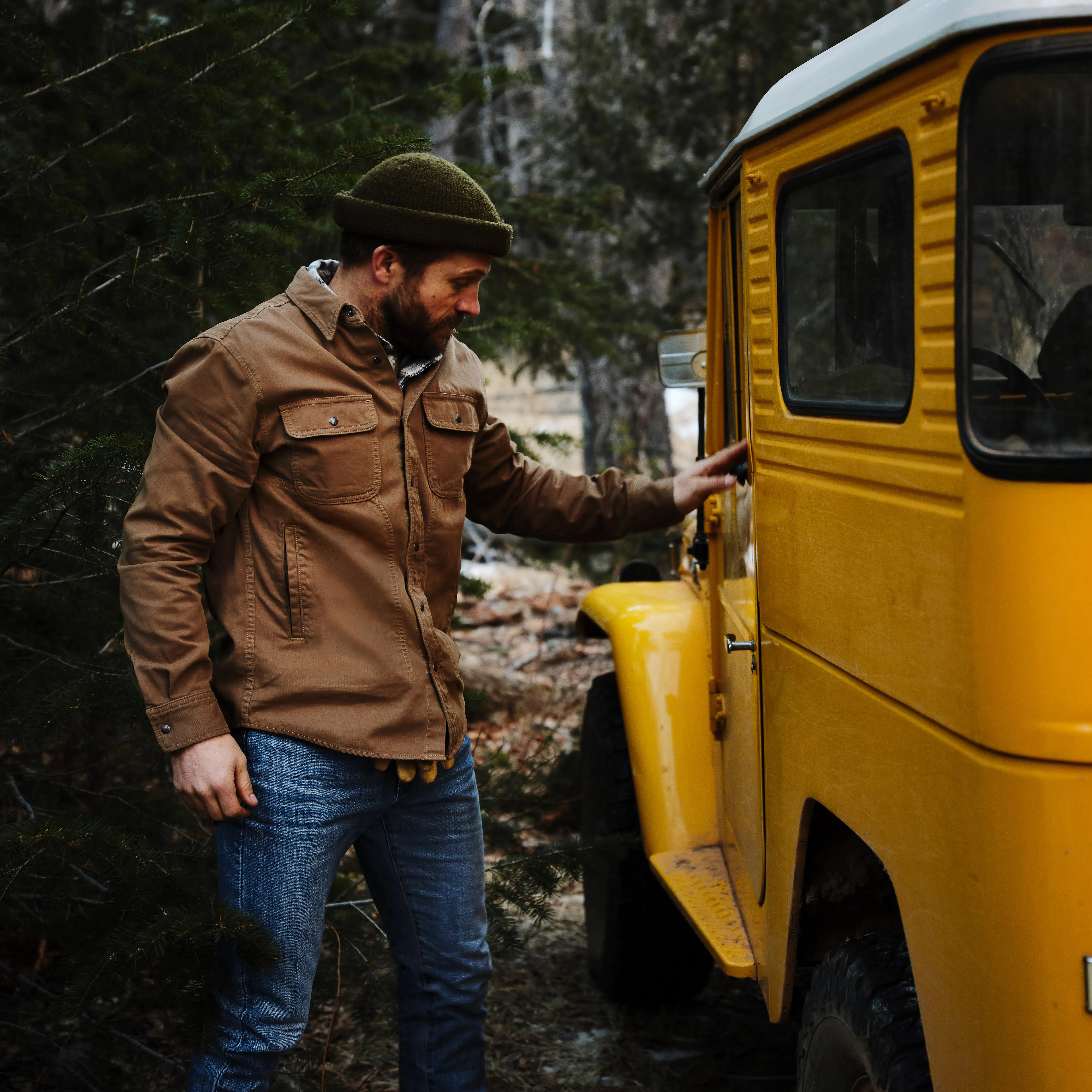 Flint and Tinder Bedford Camp Shirt - Hickory | Long Sleeve Shirts