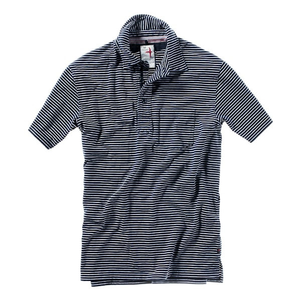 Relwen Stripe Slot Polo